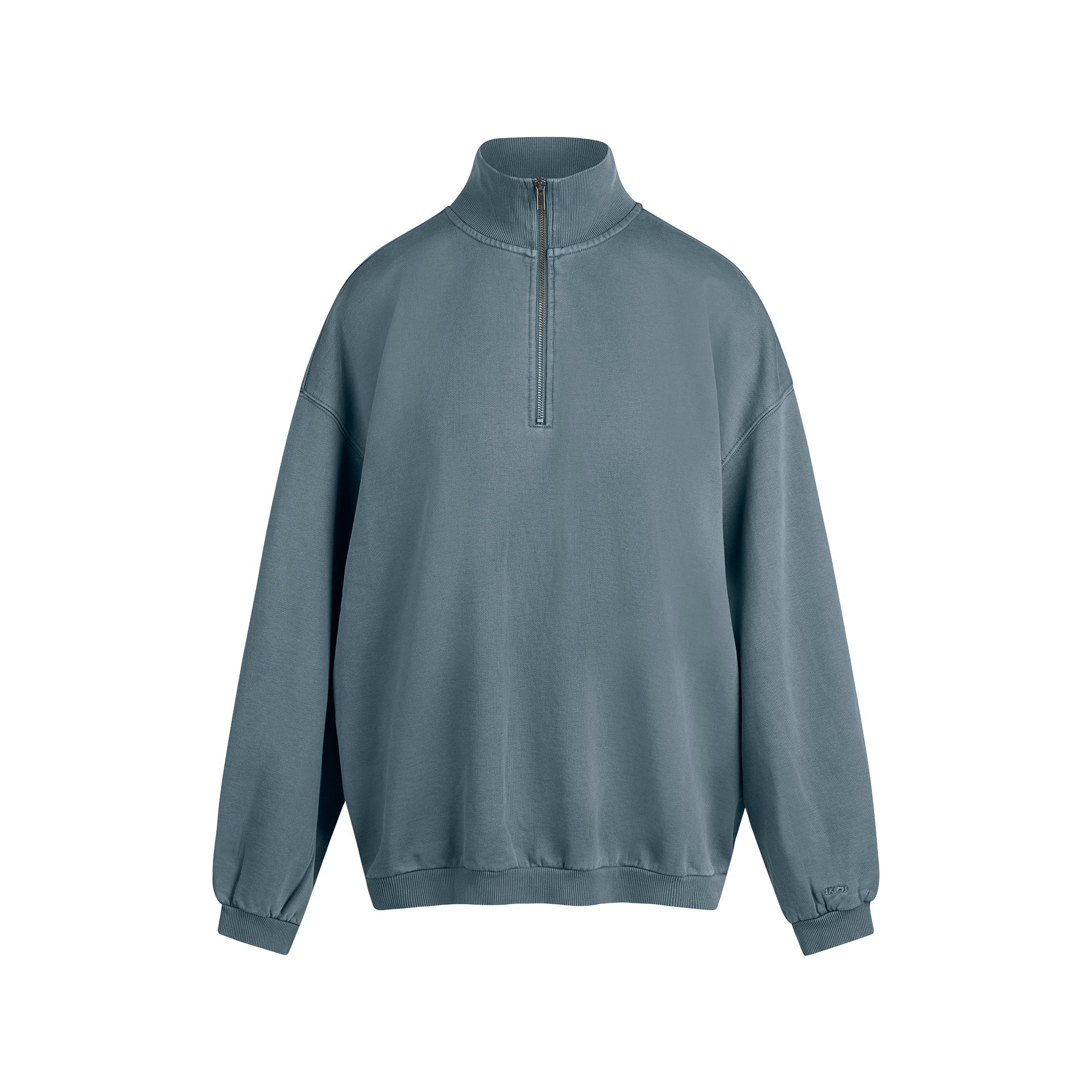 BOYFRIEND FLEECE OVERSIZED HALF ZIP | ZIRCON - Image 5