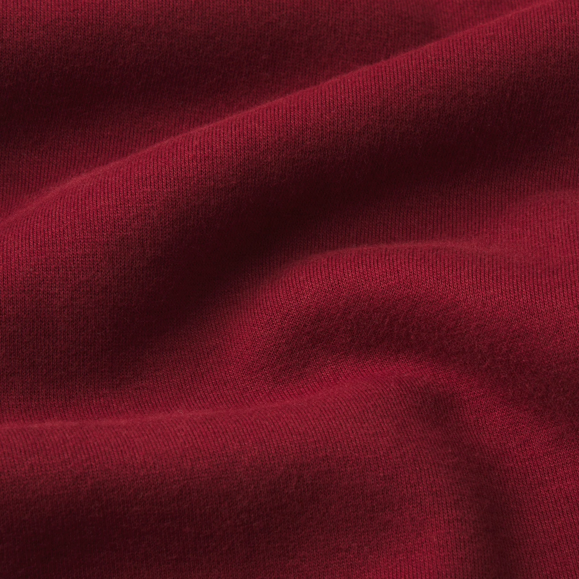 COTTON FLEECE CLASSIC HOODIE | MERLOT - Image 5