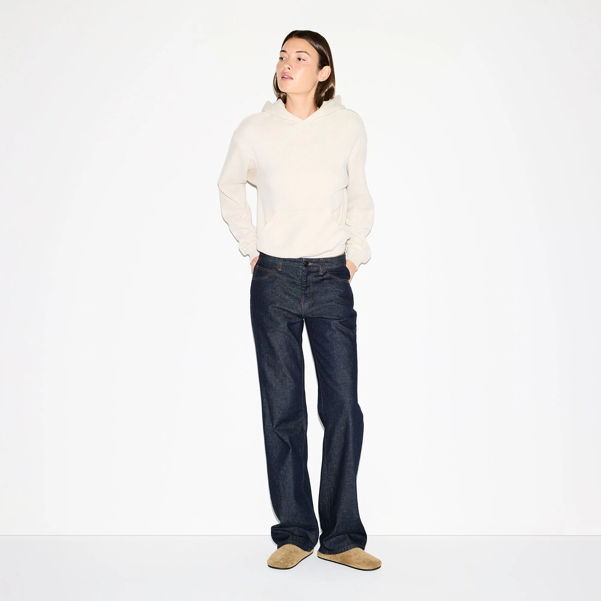 COTTON FLEECE CLASSIC HOODIE | OATMEAL HEATHER