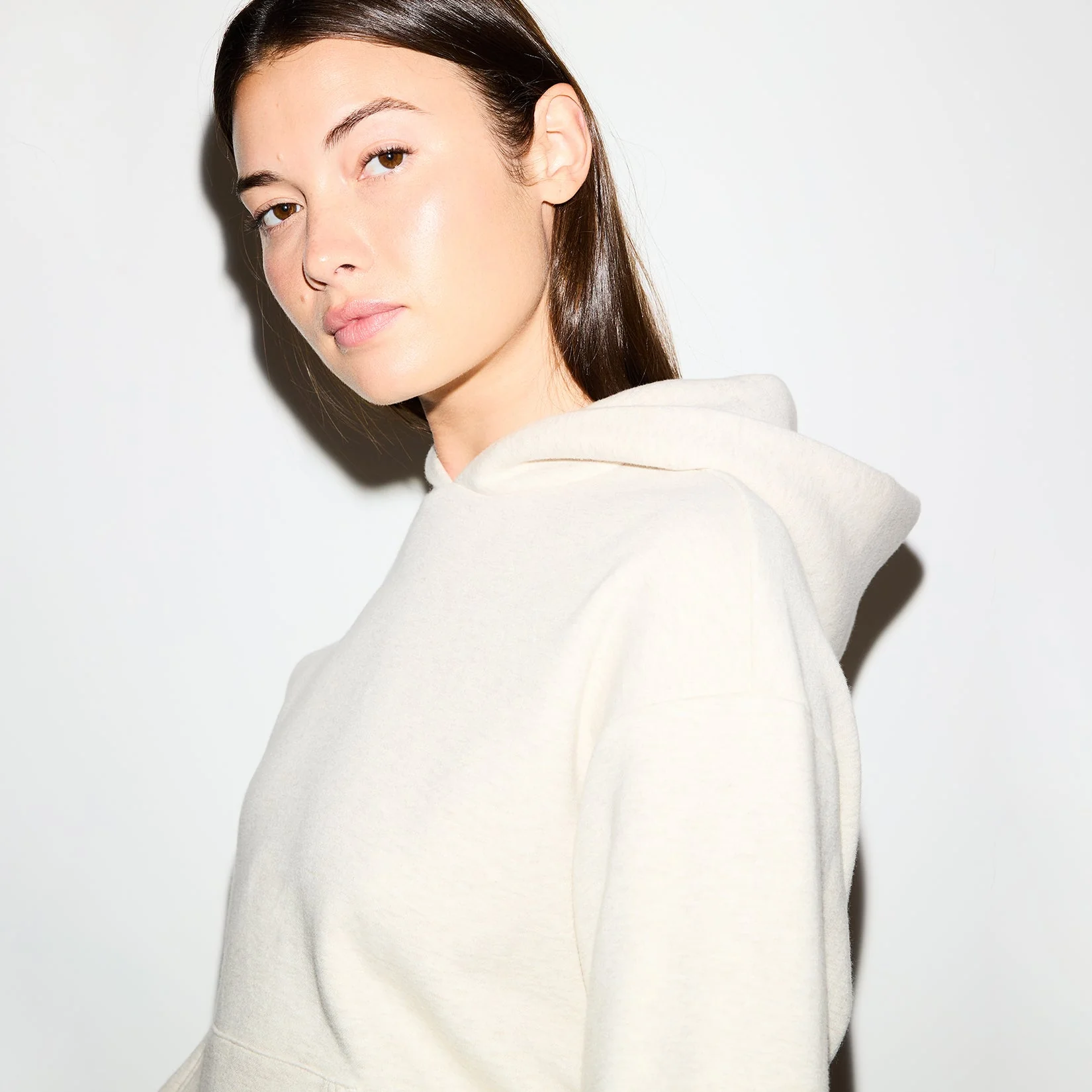 COTTON FLEECE CLASSIC HOODIE | OATMEAL HEATHER - Image 4
