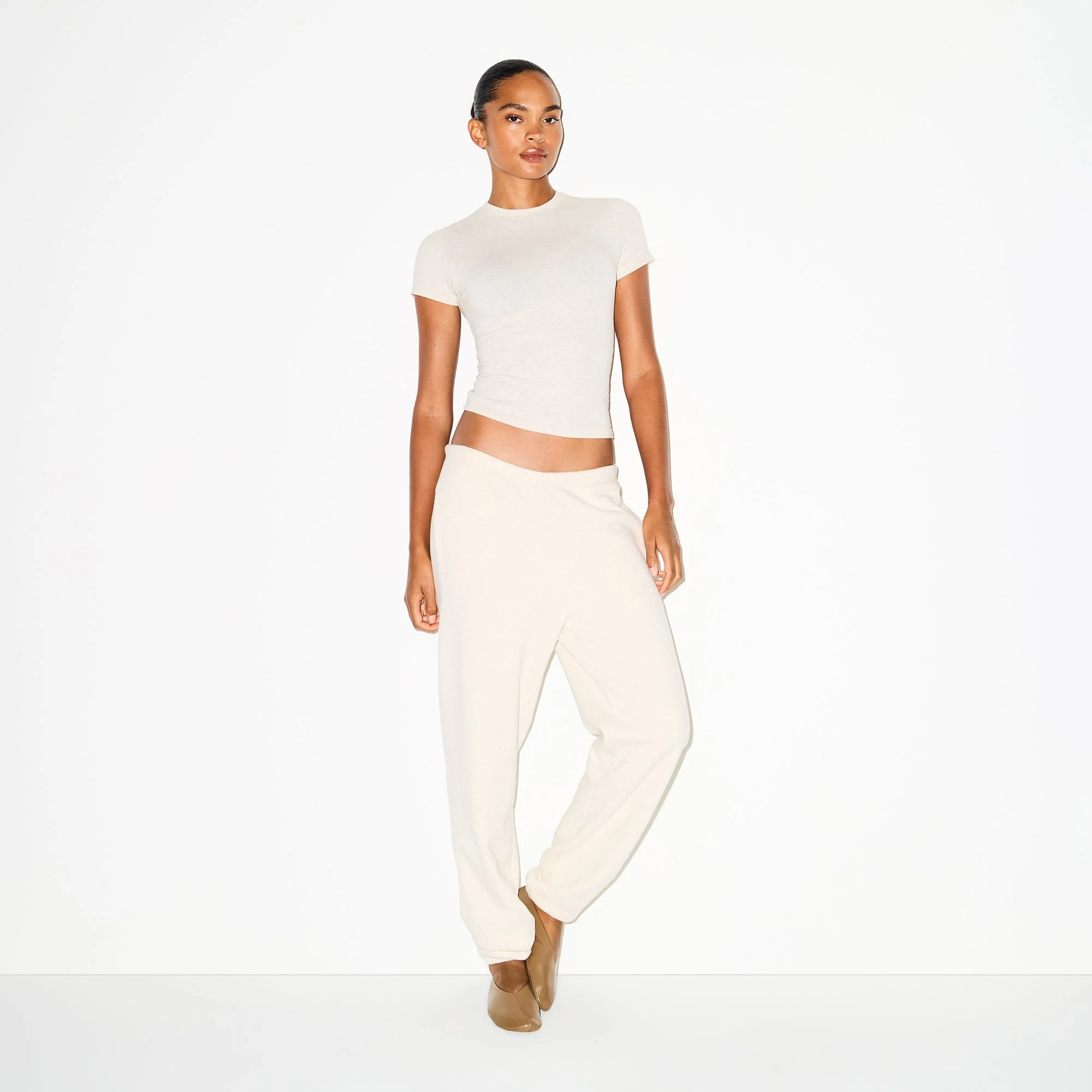 COTTON FLEECE CLASSIC JOGGER | OATMEAL HEATHER