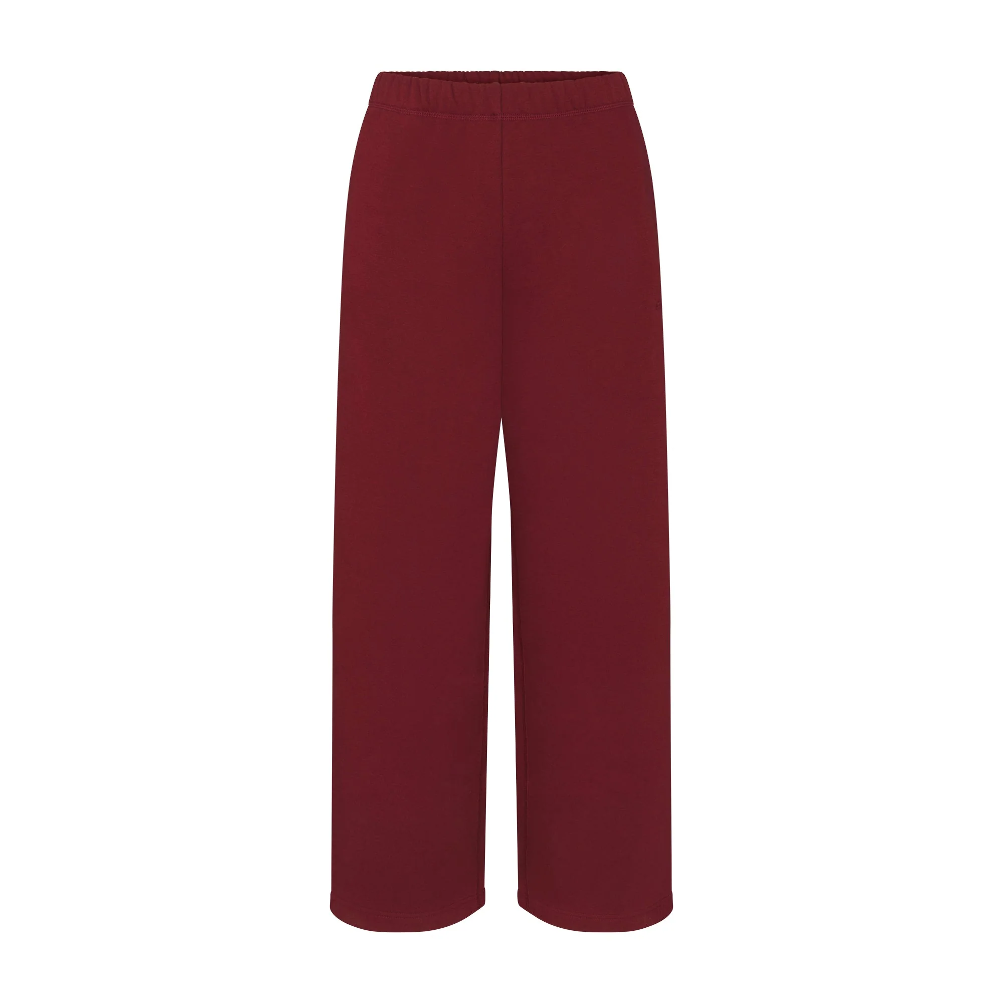 COTTON FLEECE CLASSIC STRAIGHT LEG PANT | MERLOT - Image 6