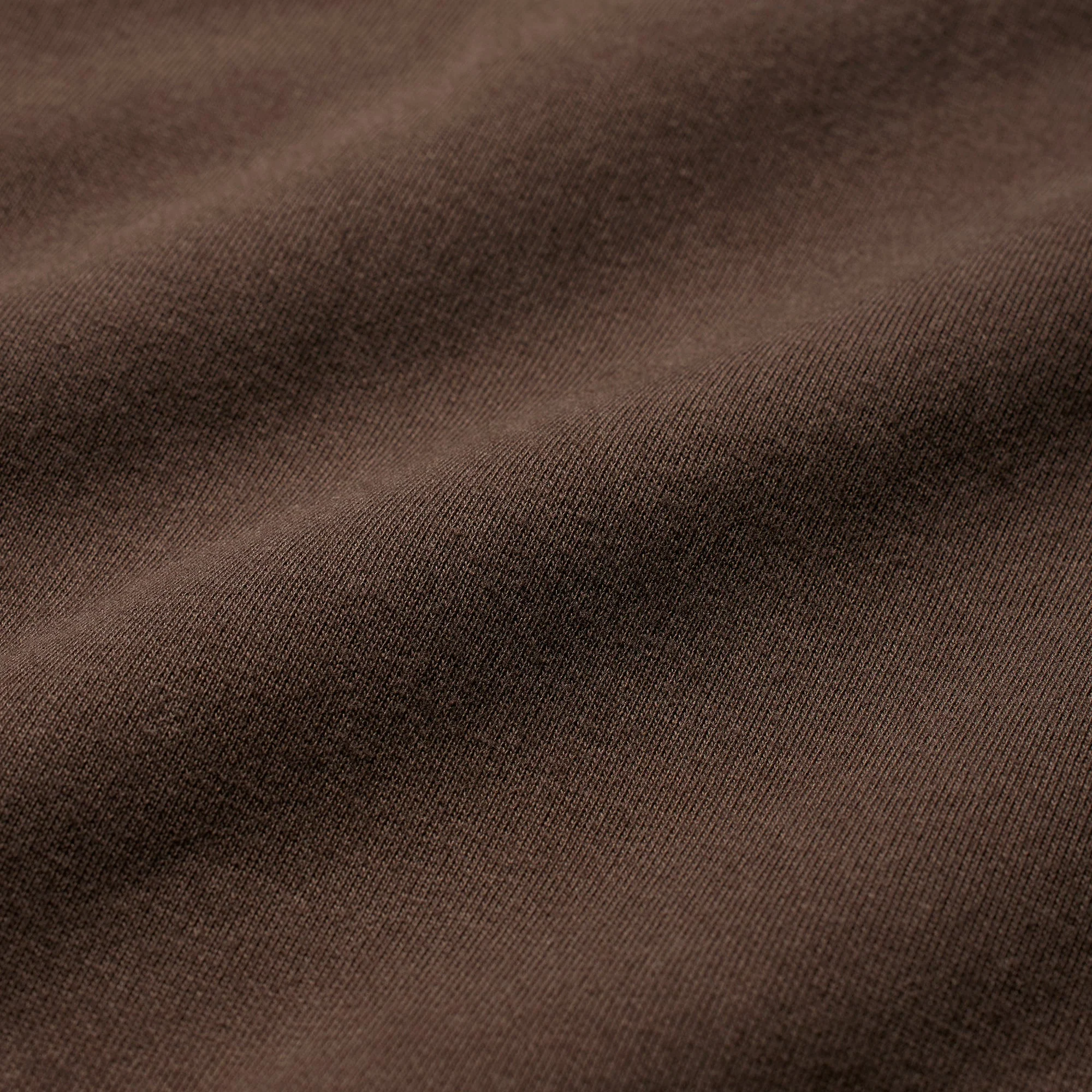 COTTON FLEECE CLASSIC ZIP UP HOODIE | DARK SEPIA - Image 5