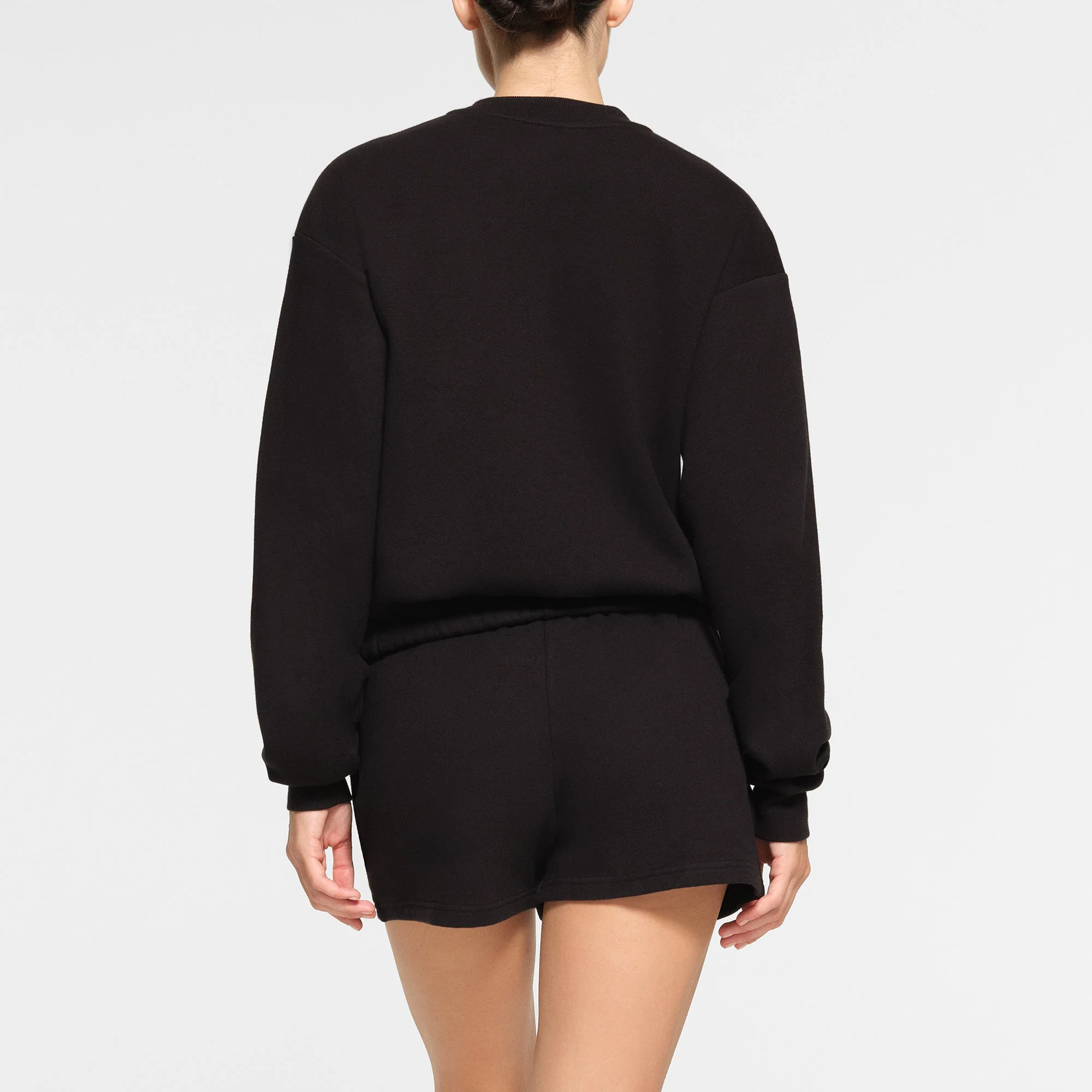 COTTON FLEECE CREWNECK | ONYX - Image 3