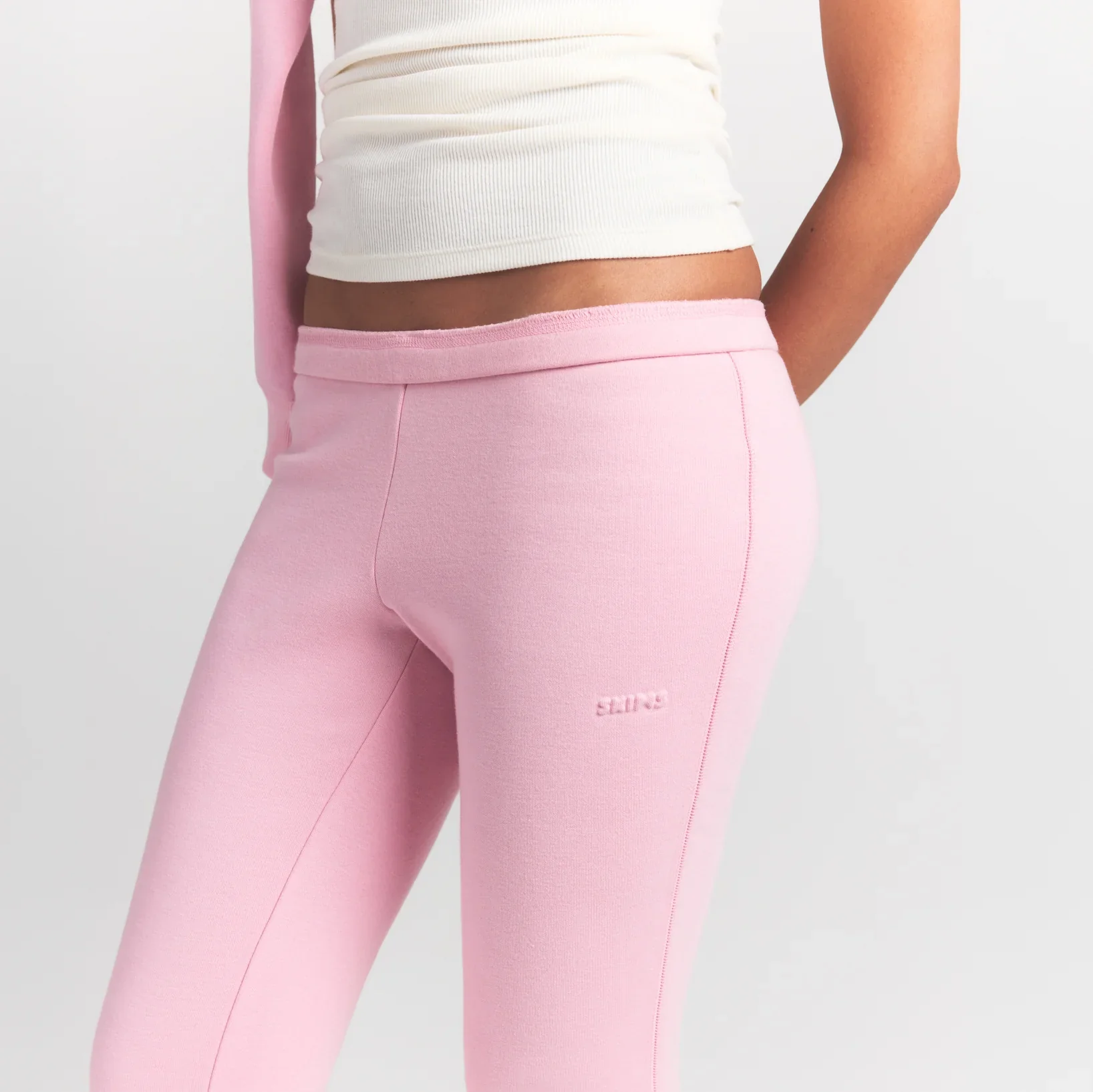 COTTON FLEECE SLIM PANT | HALITE - Image 2