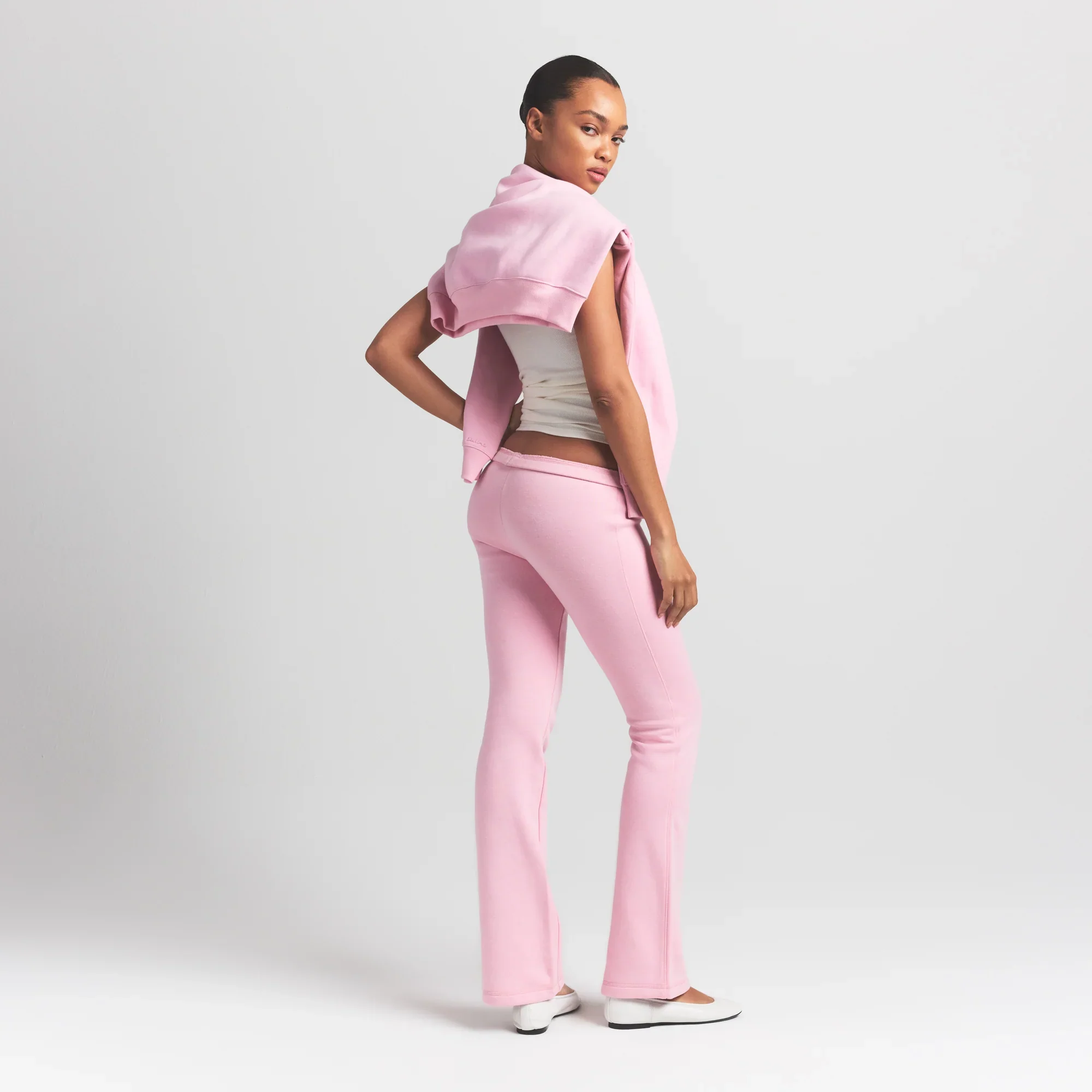 COTTON FLEECE SLIM PANT | HALITE - Image 3