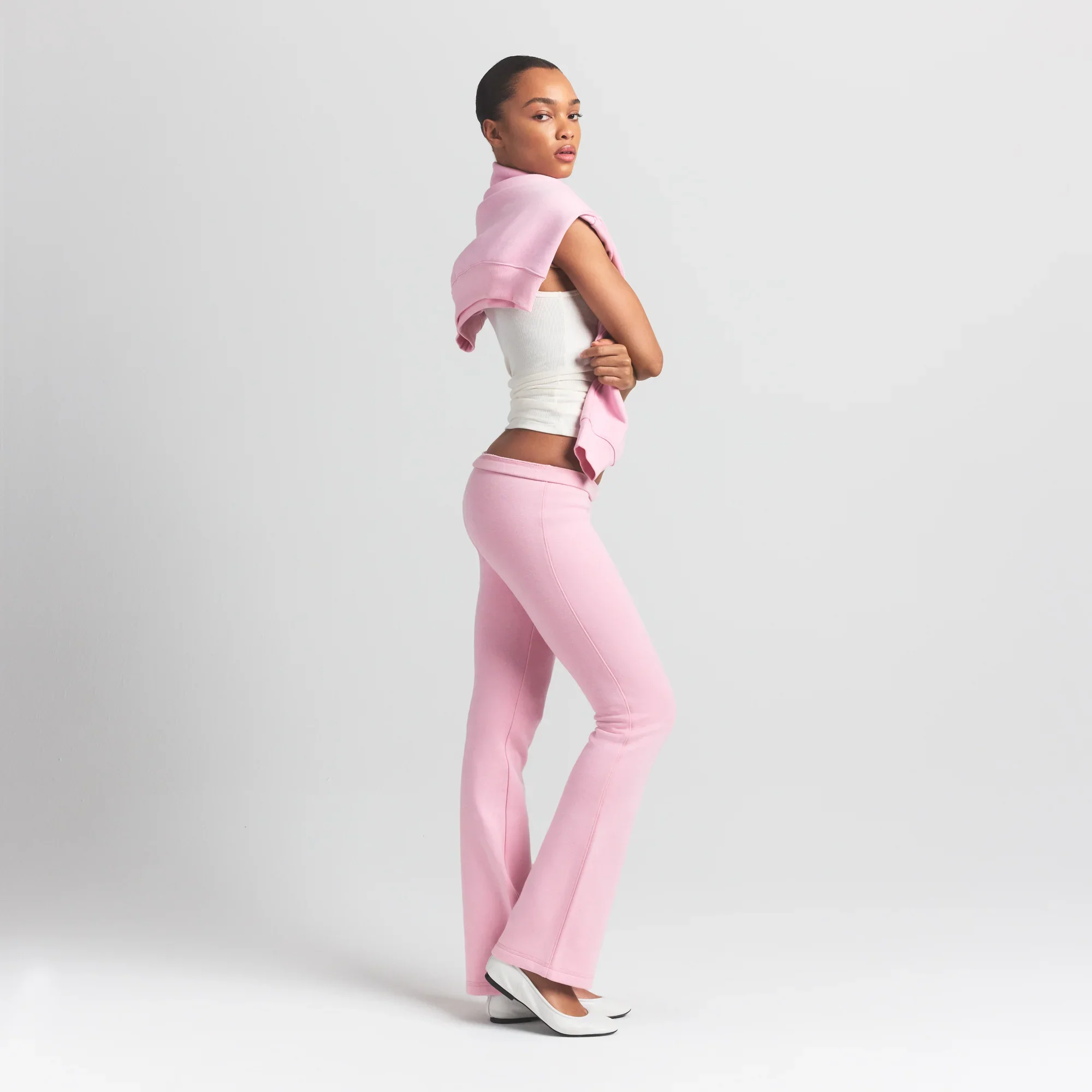 COTTON FLEECE SLIM PANT | HALITE - Image 4