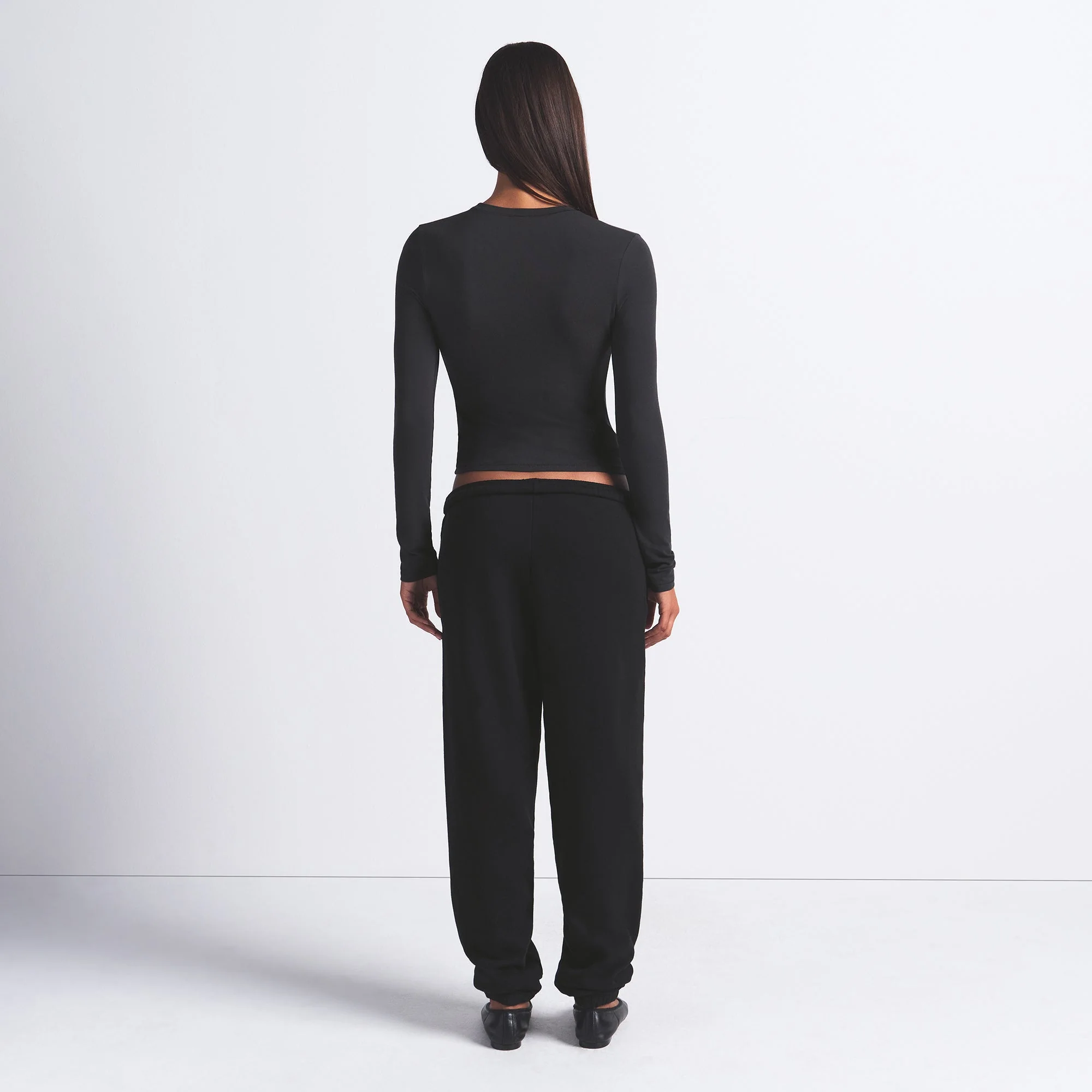 COTTON JERSEY LONG SLEEVE T-SHIRT | SOOT - Image 5