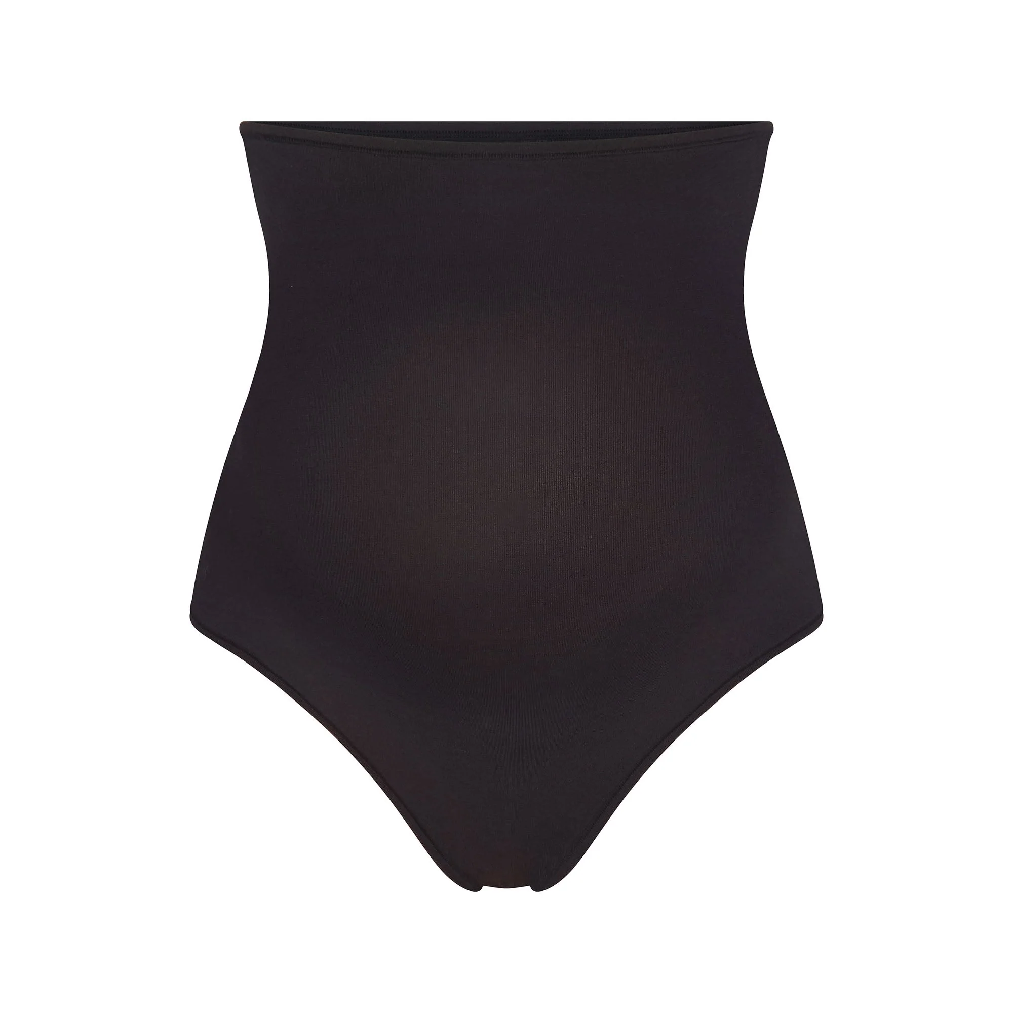 COTTON JERSEY MATERNITY HIGH-WAISTED THONG | SOOT - Image 6