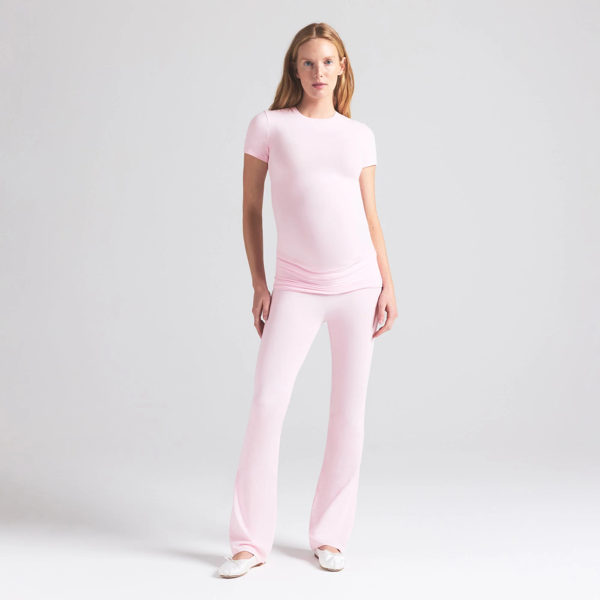COTTON JERSEY MATERNITY T-SHIRT | CHERRY BLOSSOM - Image 8