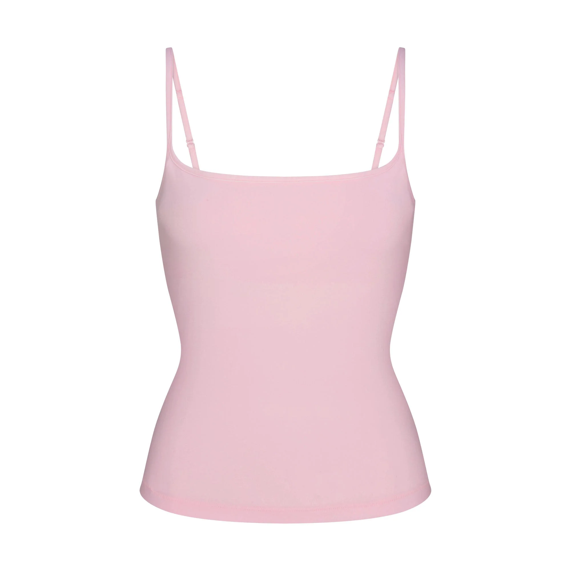 COTTON JERSEY SCOOP NECK CAMI | CHERRY BLOSSOM - Image 3