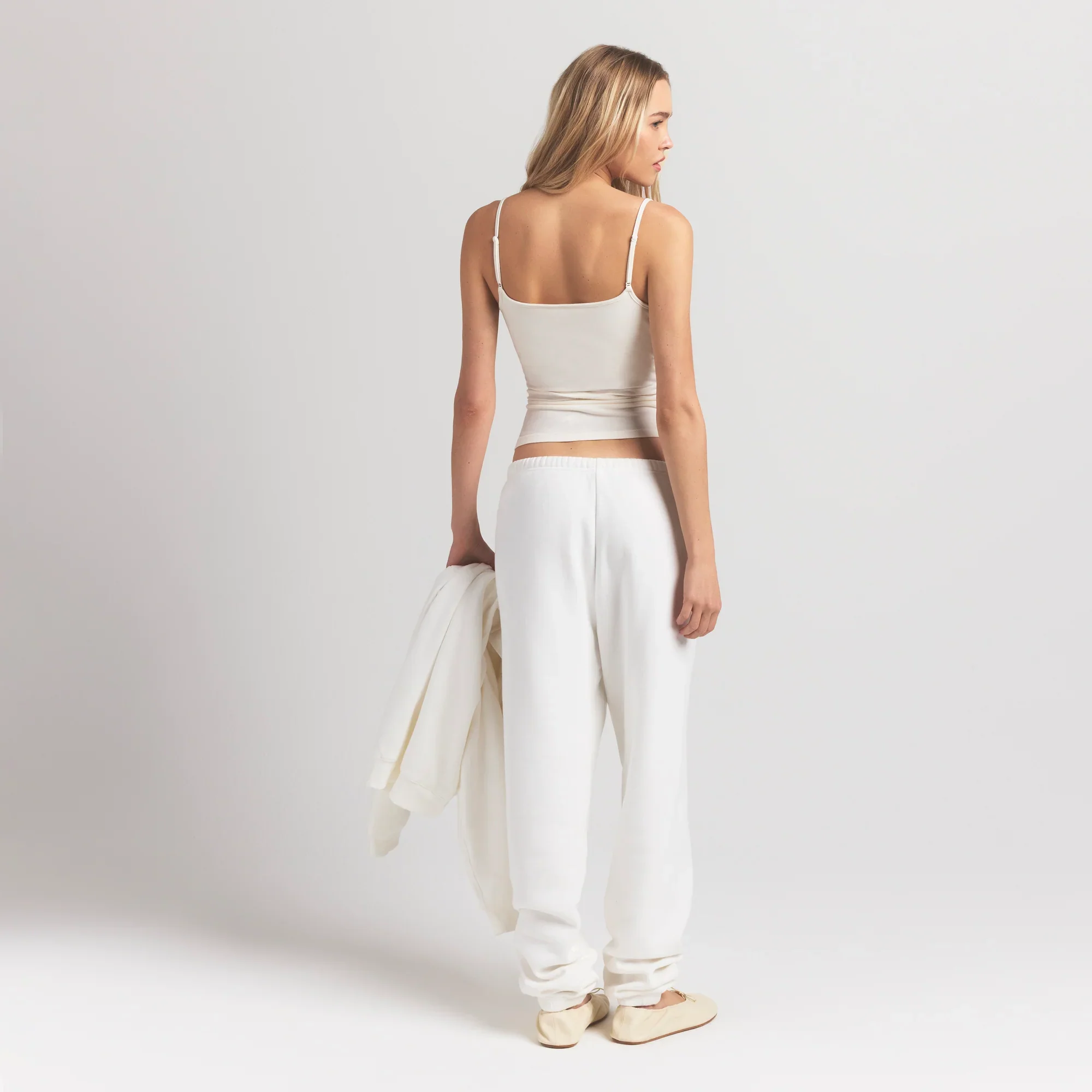 COTTON JERSEY SCOOP NECK CAMI | MARBLE - Image 4