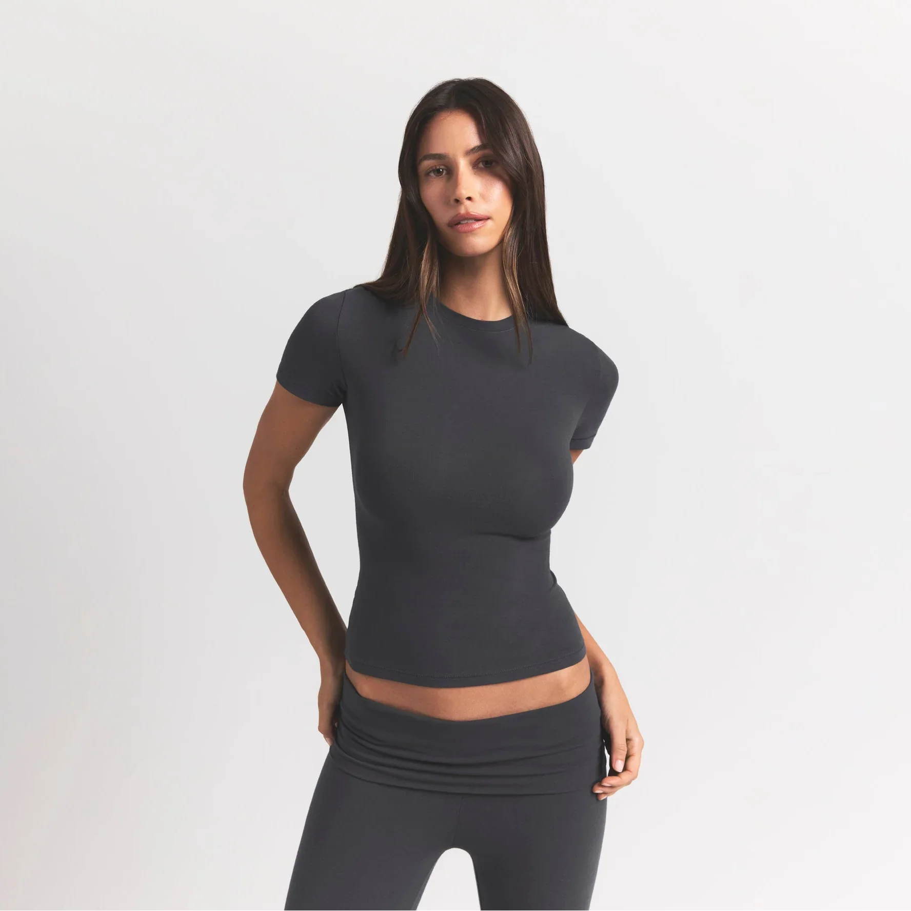COTTON JERSEY T-SHIRT | ASH - Image 3