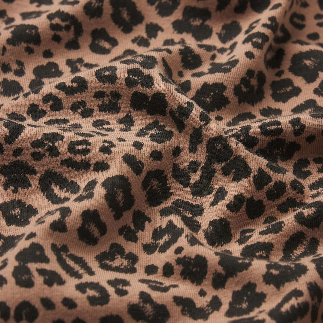 COTTON JERSEY T-SHIRT | SIENNA NATURAL LEOPARD - Image 5