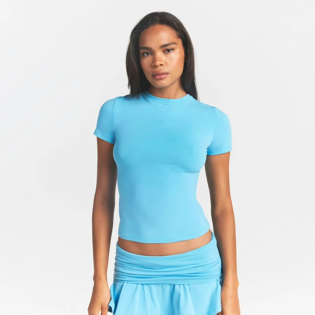 COTTON JERSEY T-SHIRT | WATER - Image 3