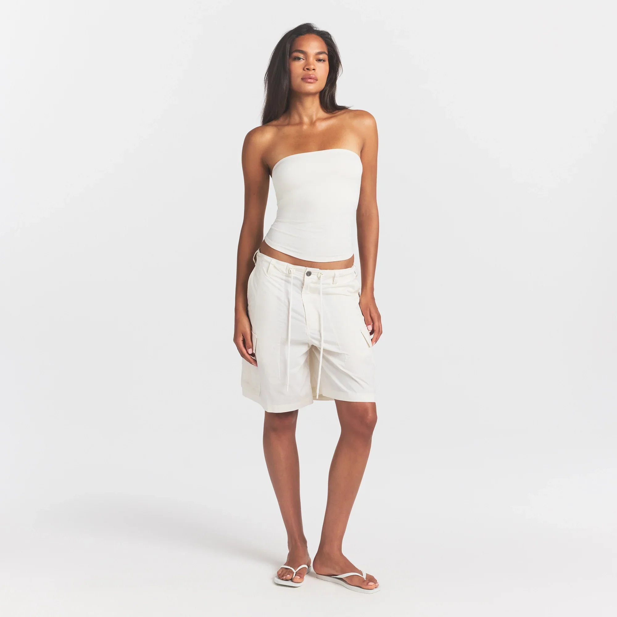 COTTON JERSEY TUBE TOP | MARBLE - Image 4