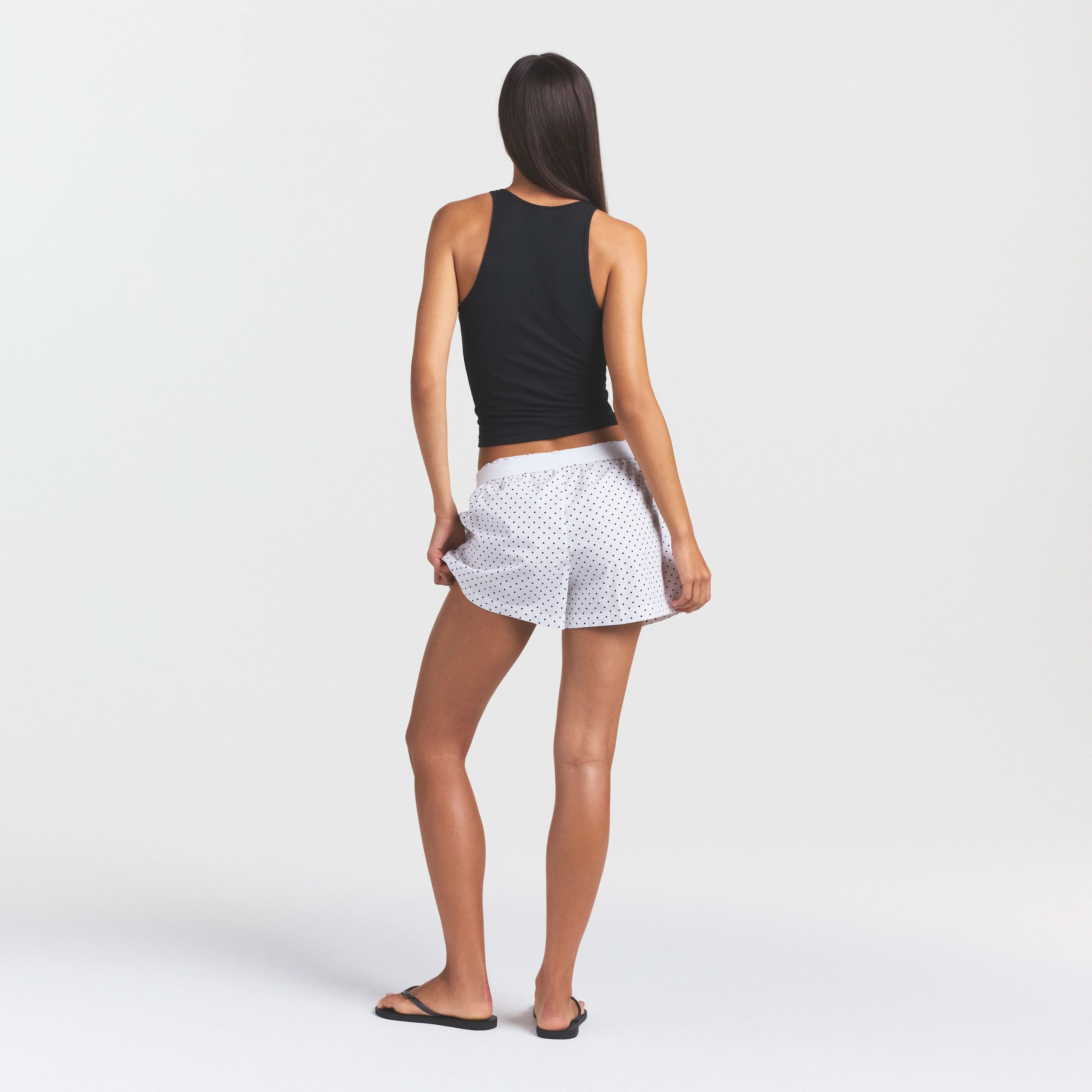 COTTON POPLIN BOXER SLEEP SET | ONYX DOT - Image 3