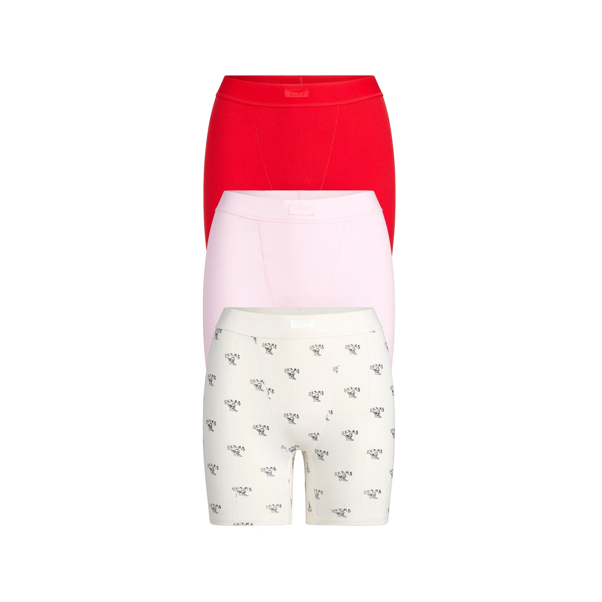 COTTON RIB BOXER 3-PACK | SKIMS ANGEL MULTI - Image 6