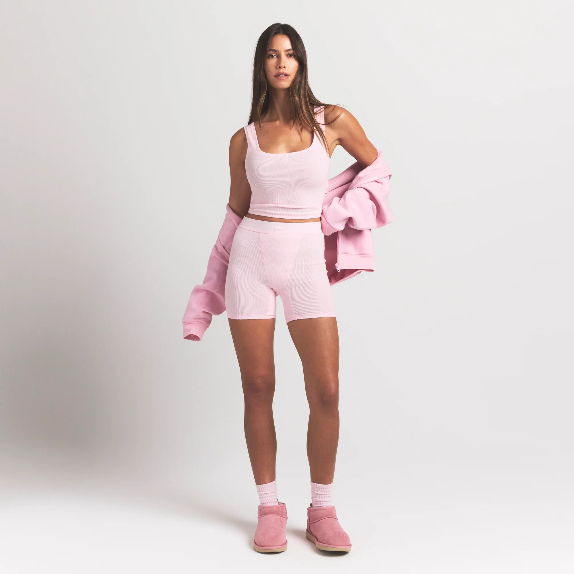 COTTON RIB BOXER | CHERRY BLOSSOM