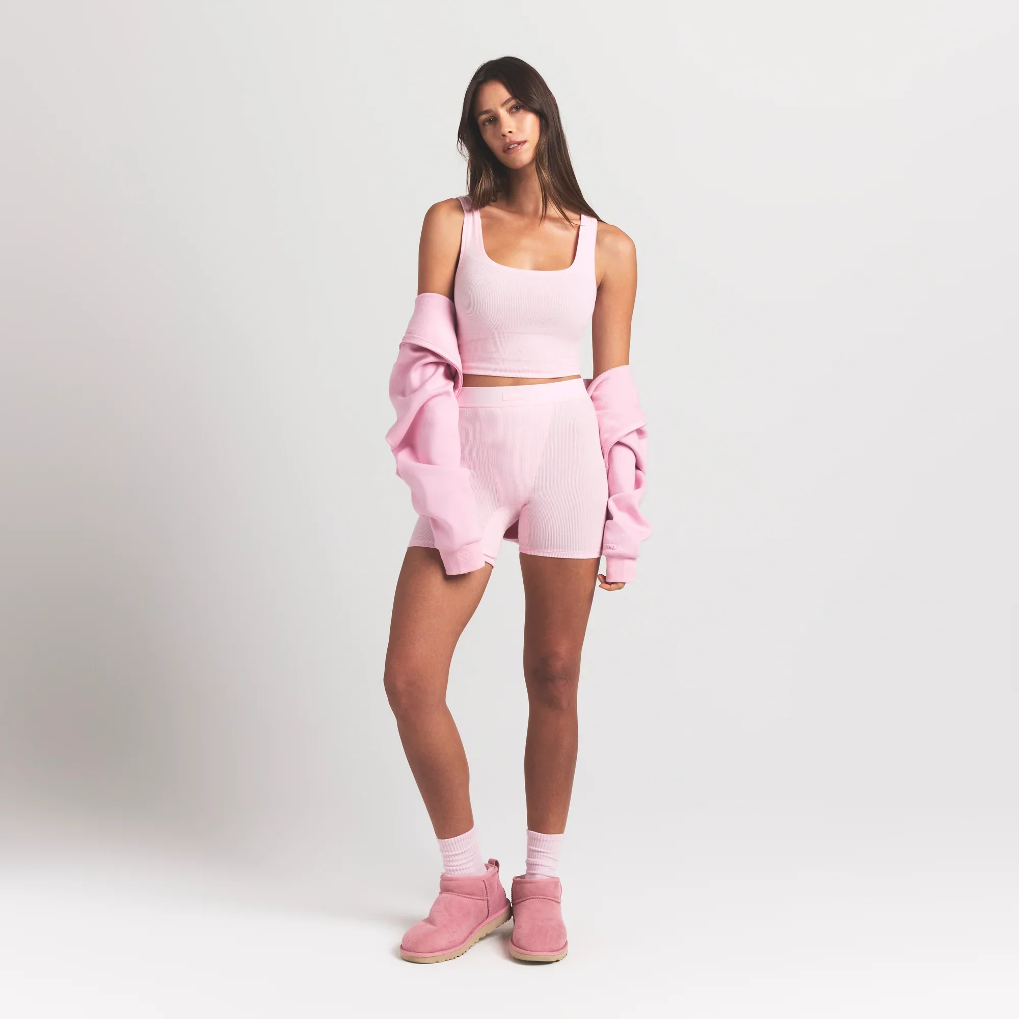 COTTON RIB TANK | CHERRY BLOSSOM - Image 4