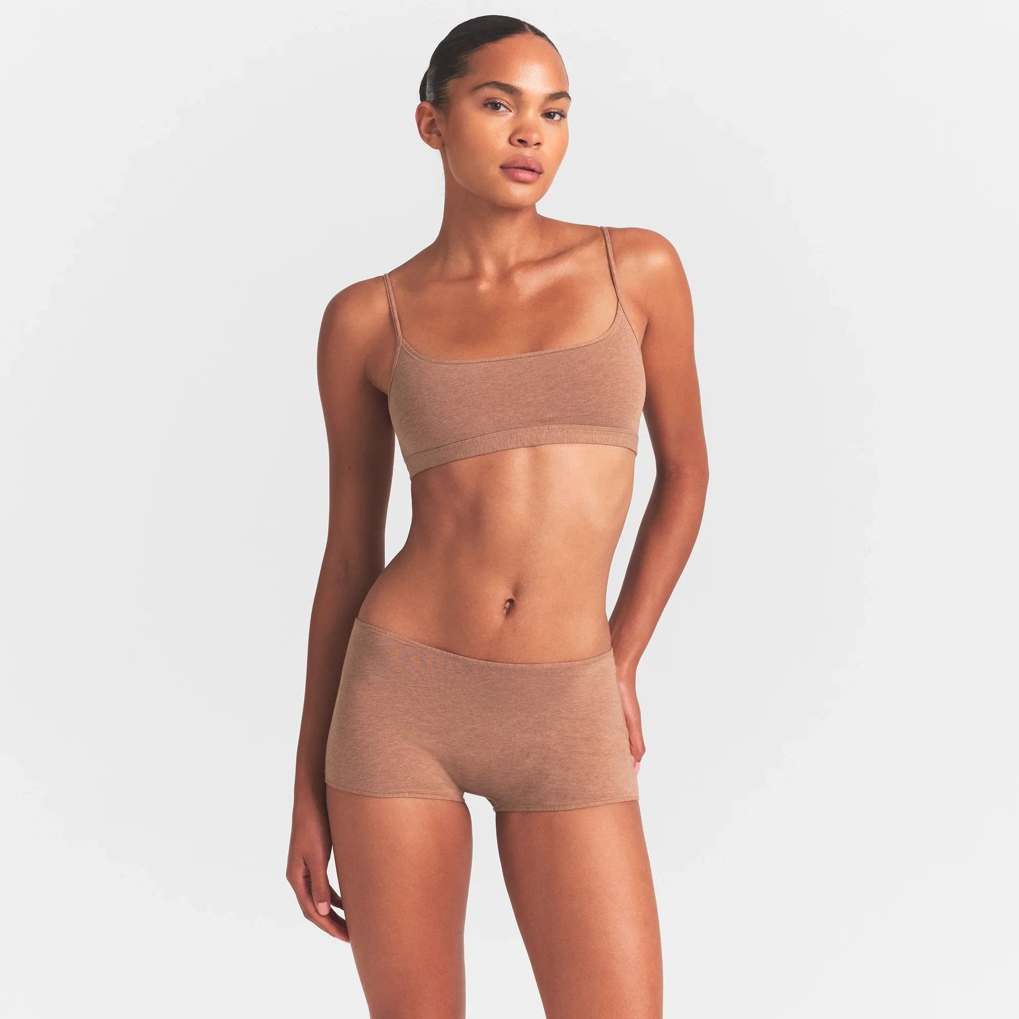 EVERYDAY COTTON BOY SHORT | SIENNA HEATHER - Image 3
