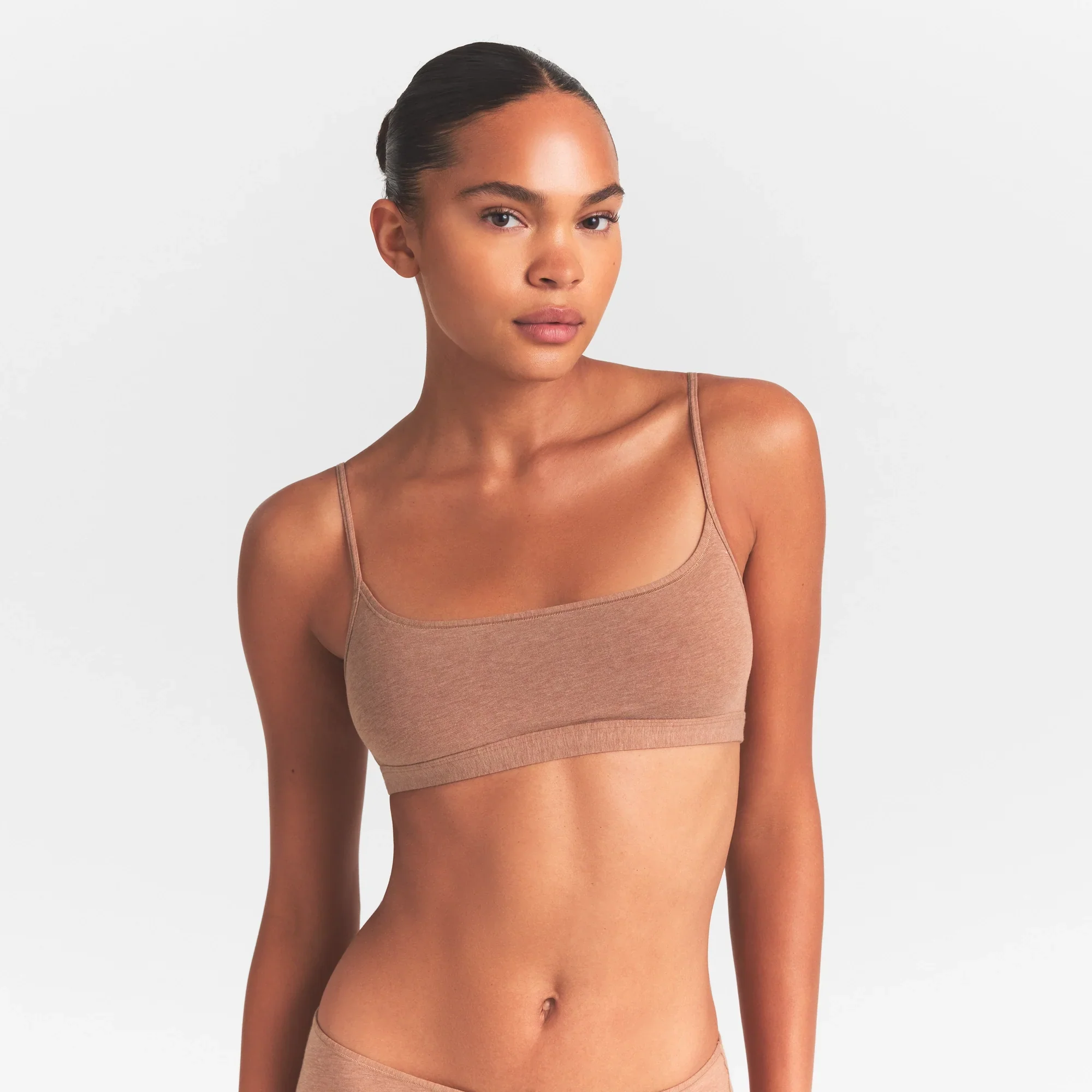 EVERYDAY COTTON SCOOP BRALETTE | SIENNA HEATHER - Image 3