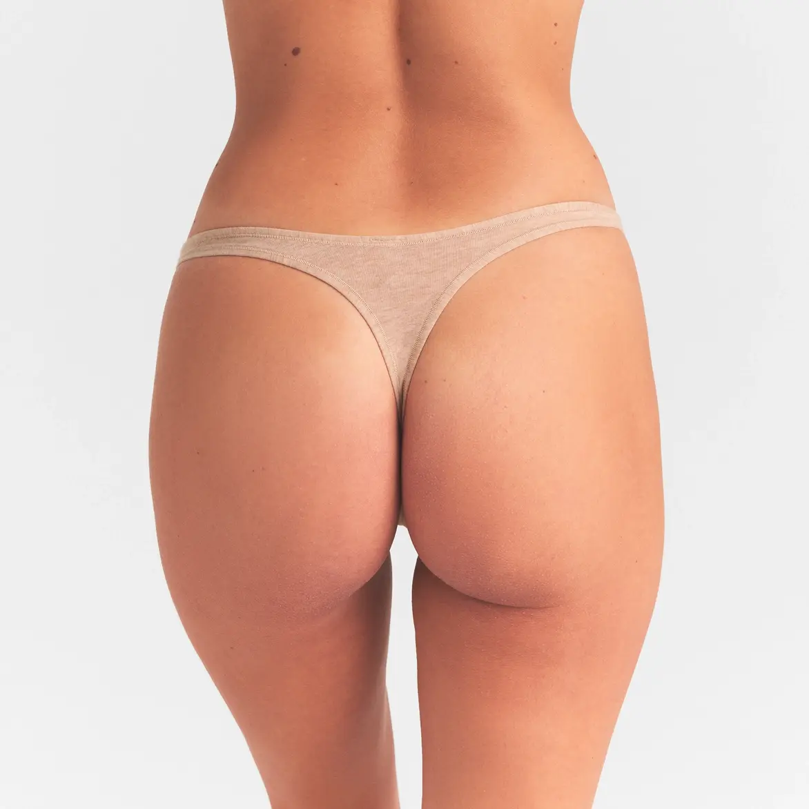 EVERYDAY COTTON THONG | CLAY HEATHER - Image 4