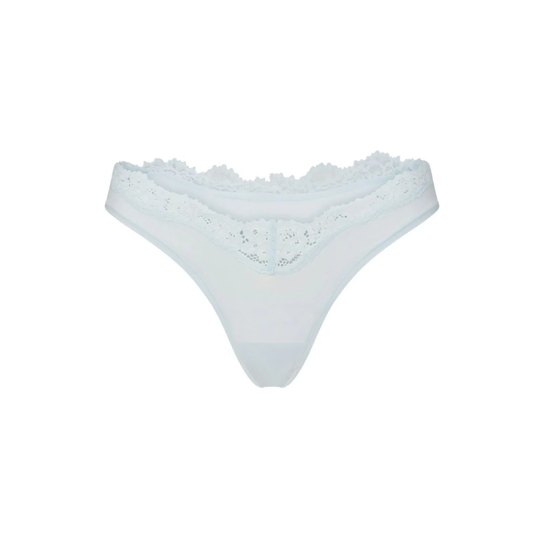 FITS EVERYBODY LACE DIPPED THONG 5-PACK | IVORY PEARL BOW MULTI - Image 9