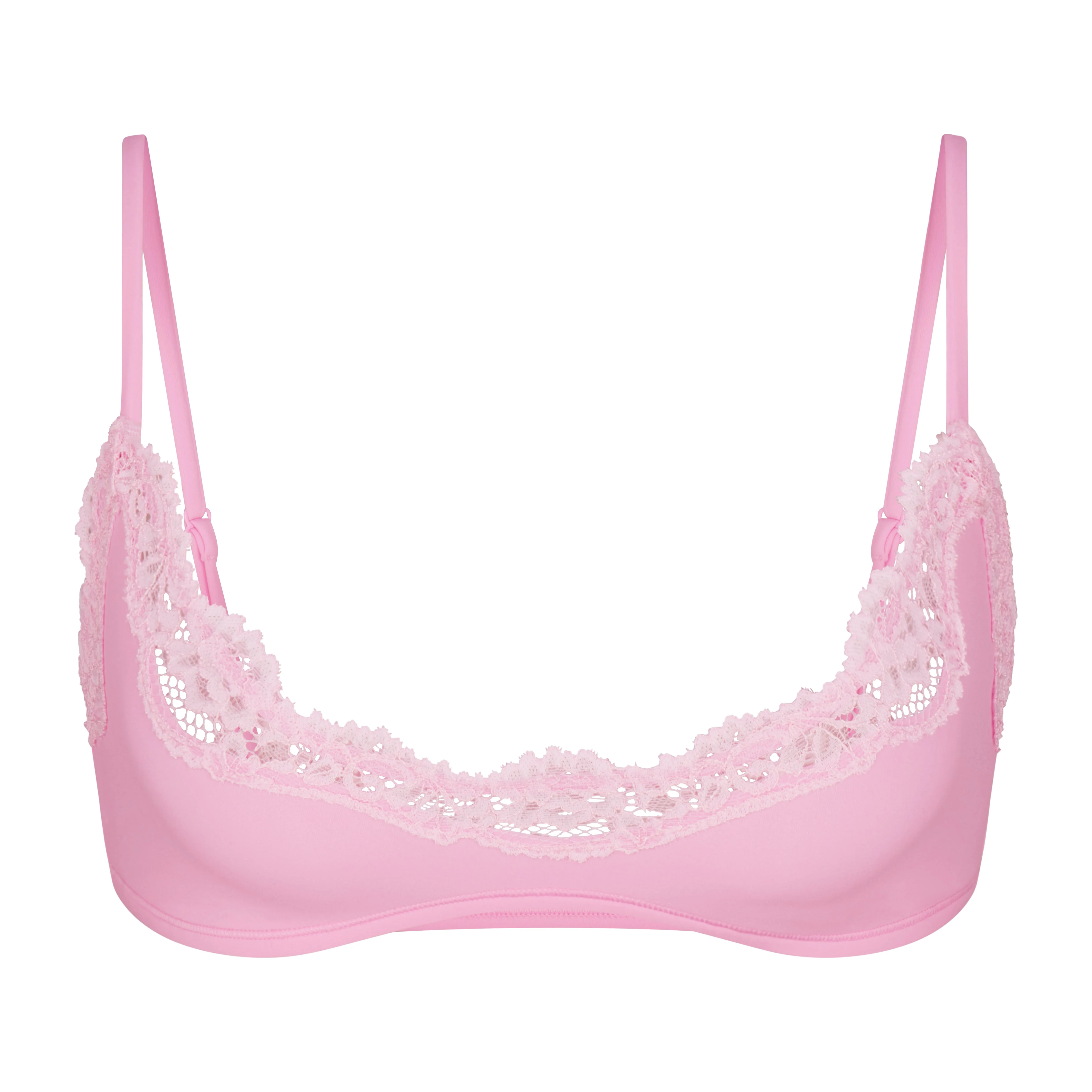 FITS EVERYBODY LACE SCOOP BRALETTE | BUBBLEGUM TONAL - Image 5