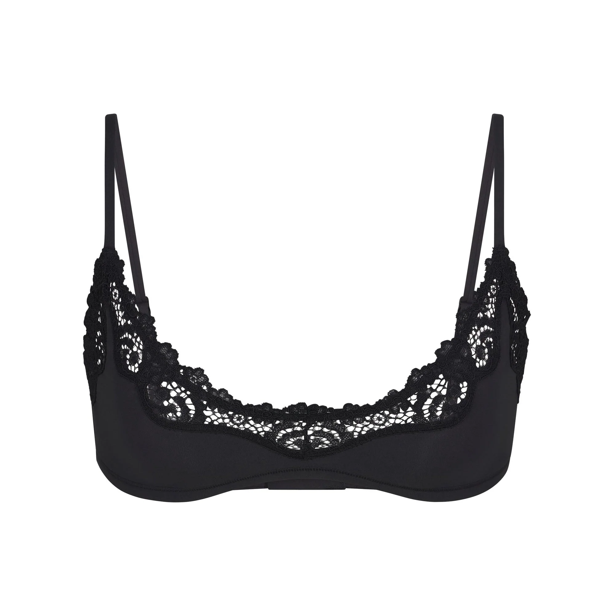 FITS EVERYBODY LACE SCOOP BRALETTE | ONYX - Image 5