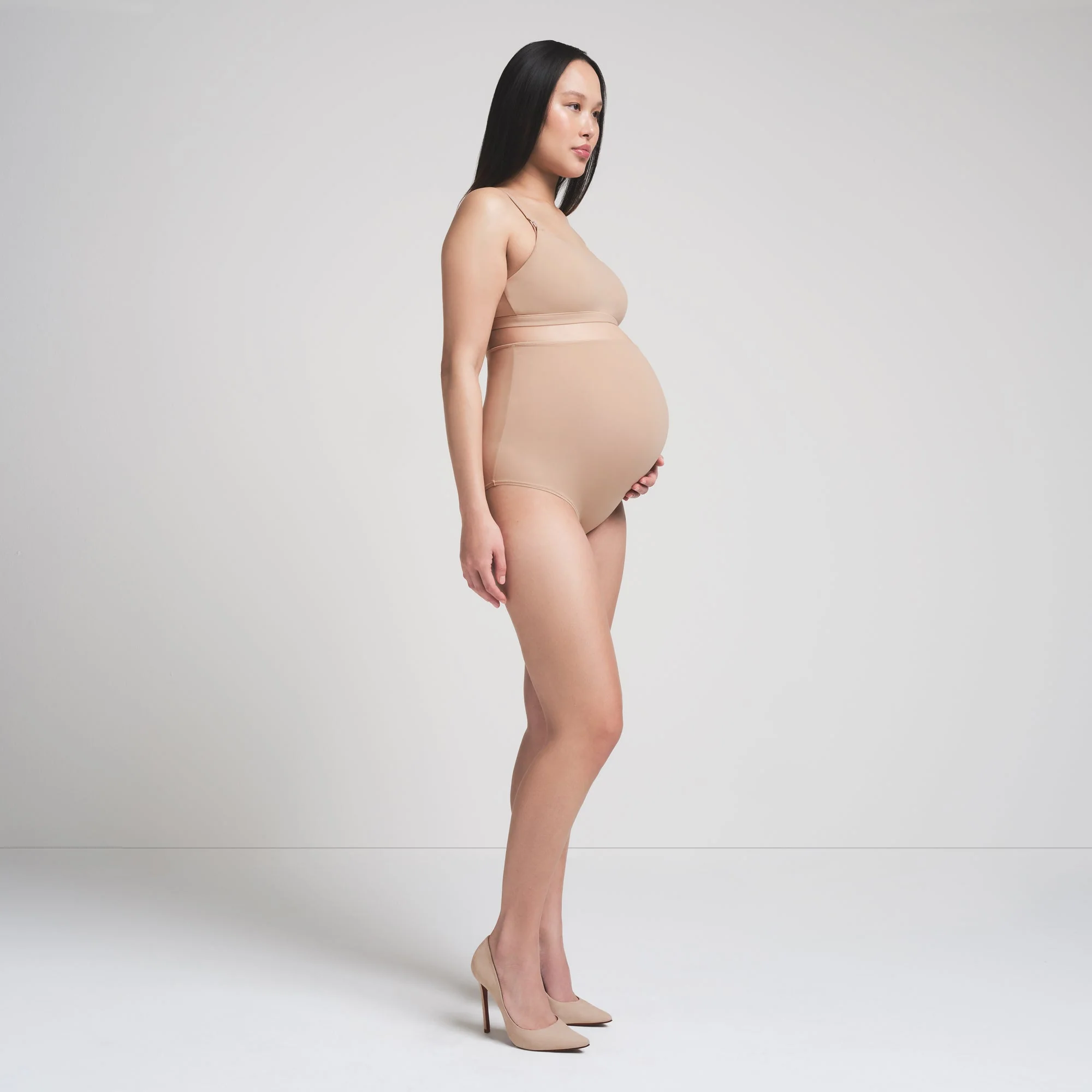 FITS EVERYBODY MATERNITY HIGH-WAISTED BRIEF | CLAY - Image 3
