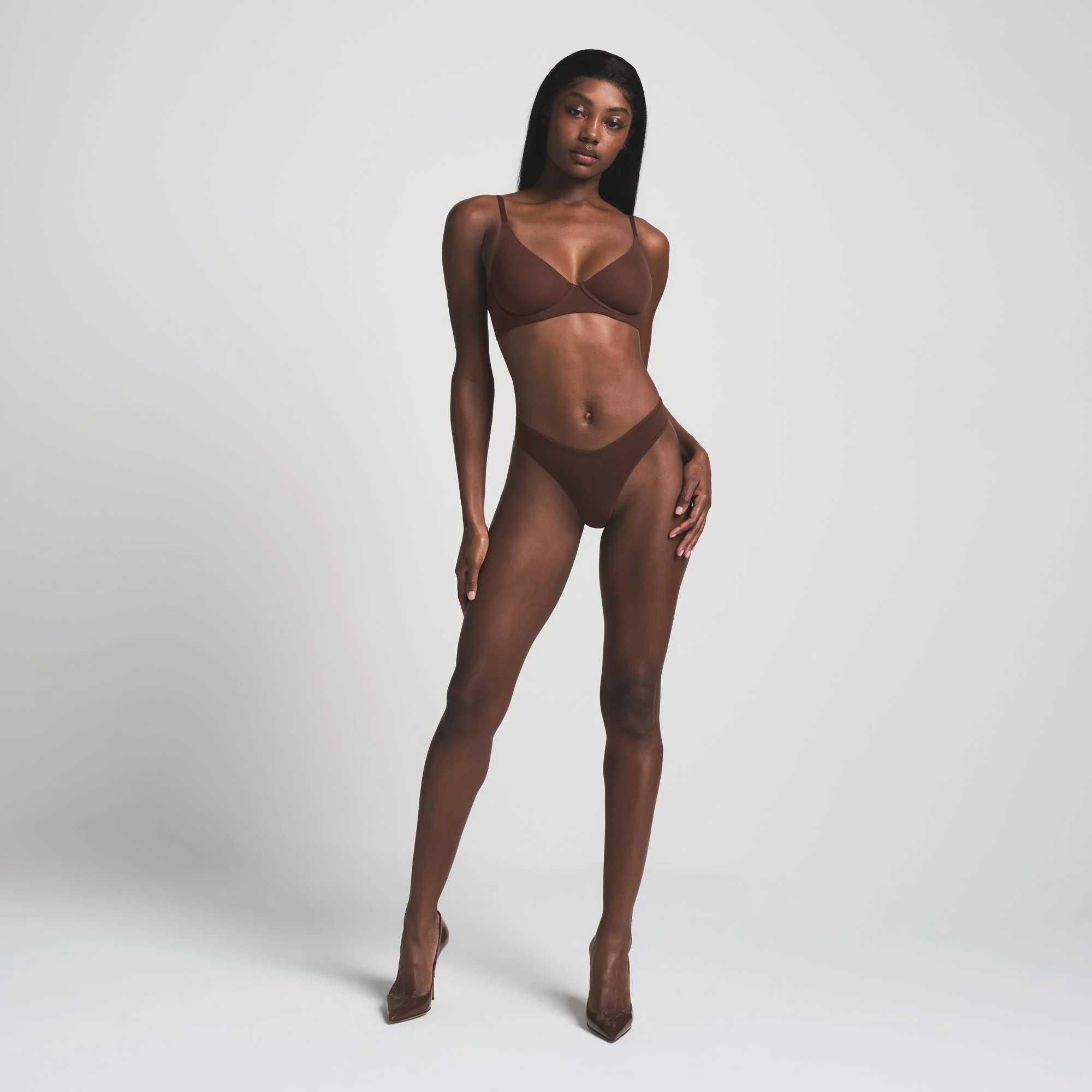 FITS EVERYBODY UNLINED DEMI BRA | COCOA