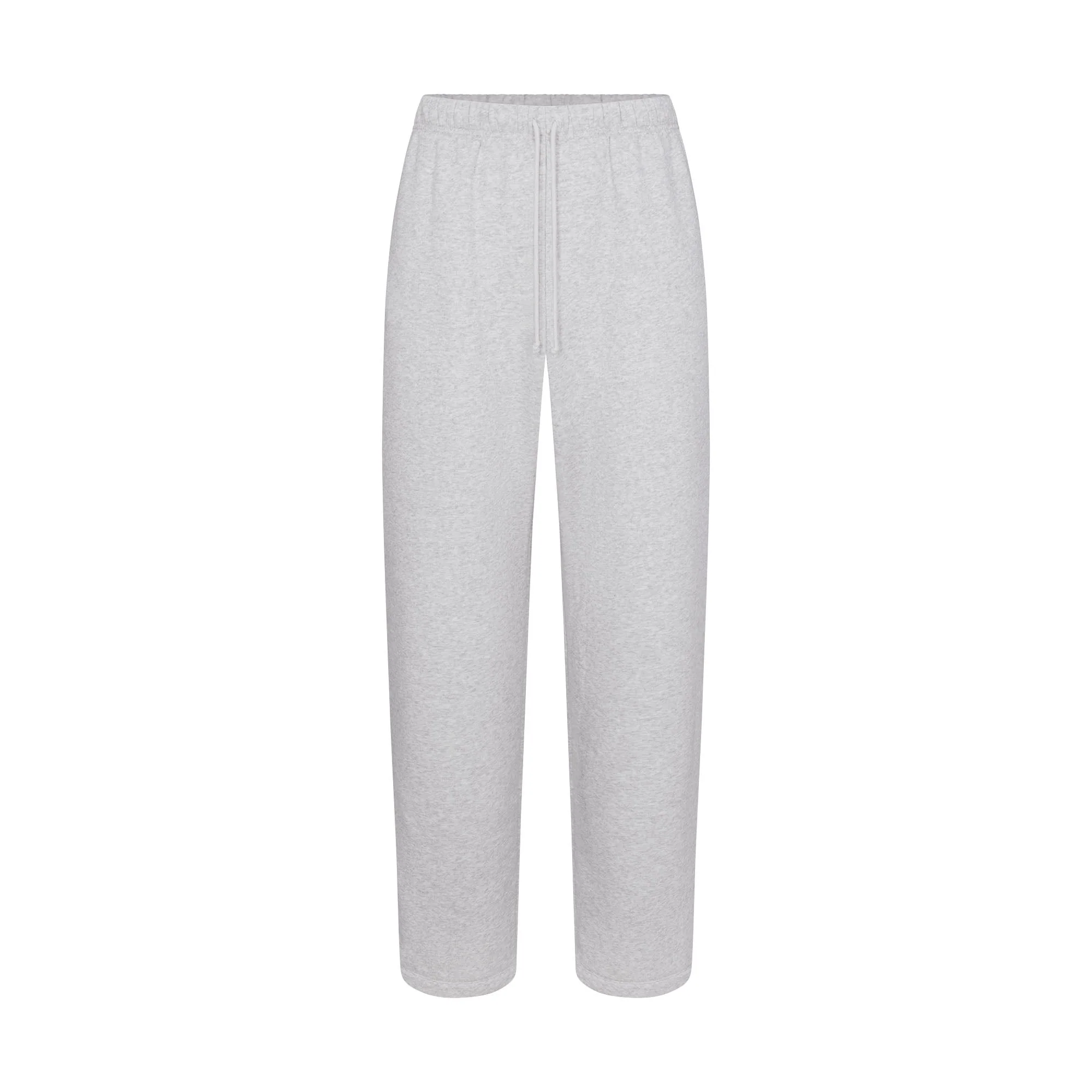 FLEECE LOUNGE MENS CLASSIC STRAIGHT LEG PANT | LIGHT HEATHER GREY - Image 6