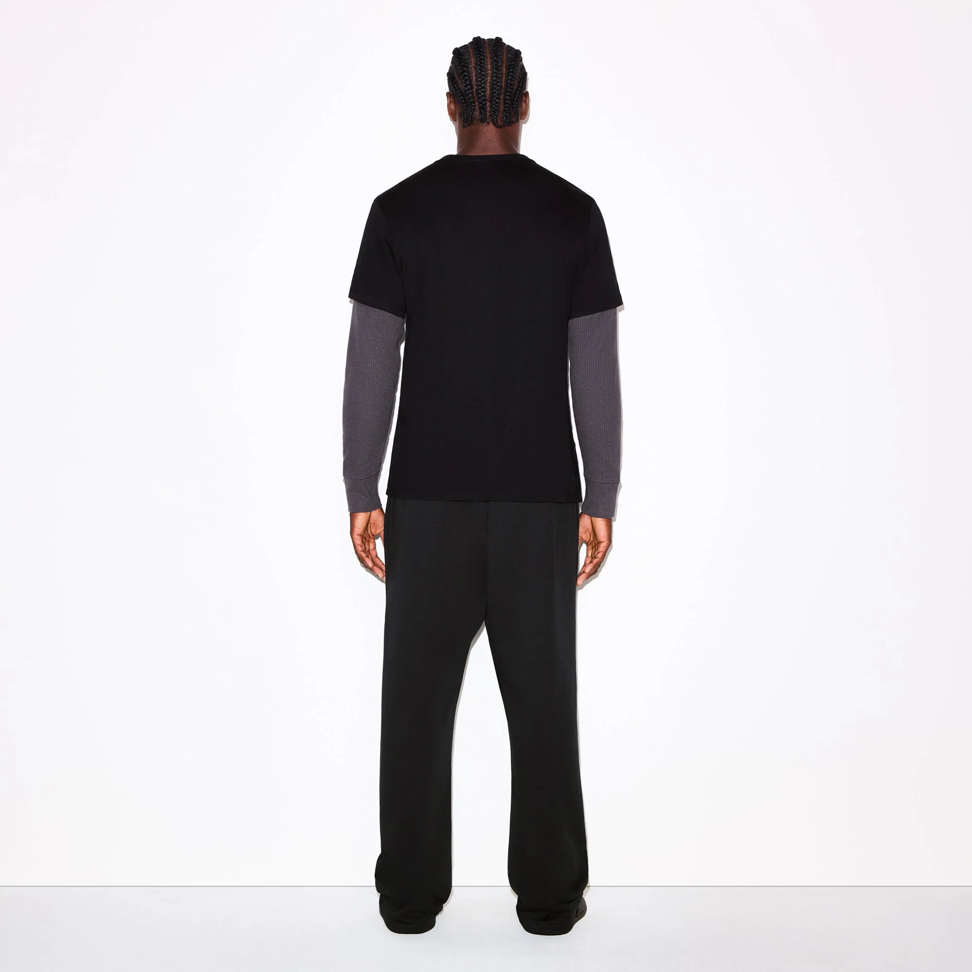 FLEECE LOUNGE MENS CLASSIC STRAIGHT LEG PANT | WASHED ONYX - Image 3