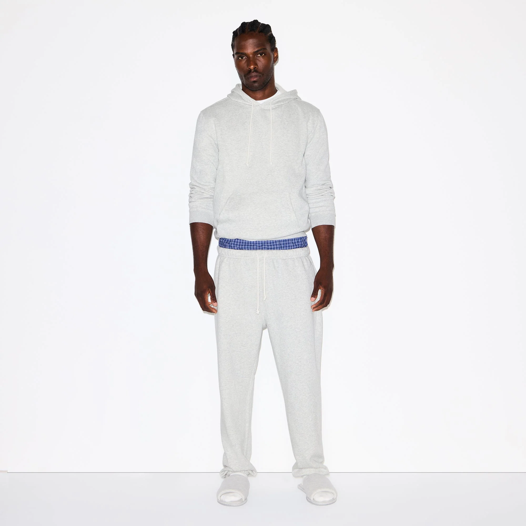 FLEECE LOUNGE MENS RELAXED JOGGER | LIGHT HEATHER GREY