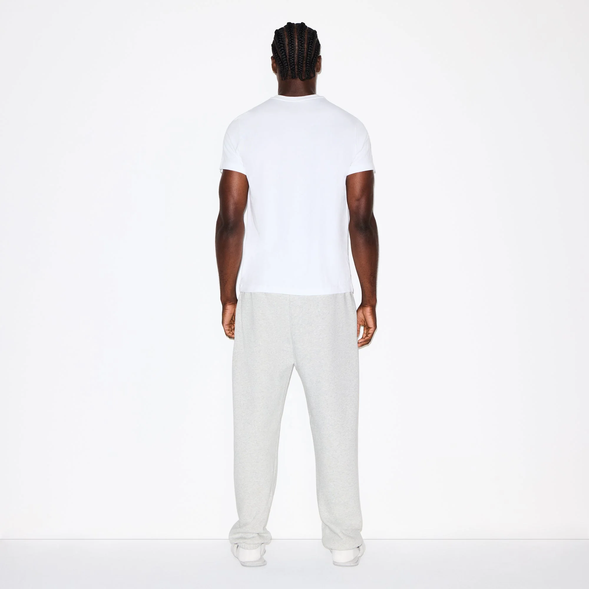 FLEECE LOUNGE MENS RELAXED JOGGER | LIGHT HEATHER GREY - Image 4