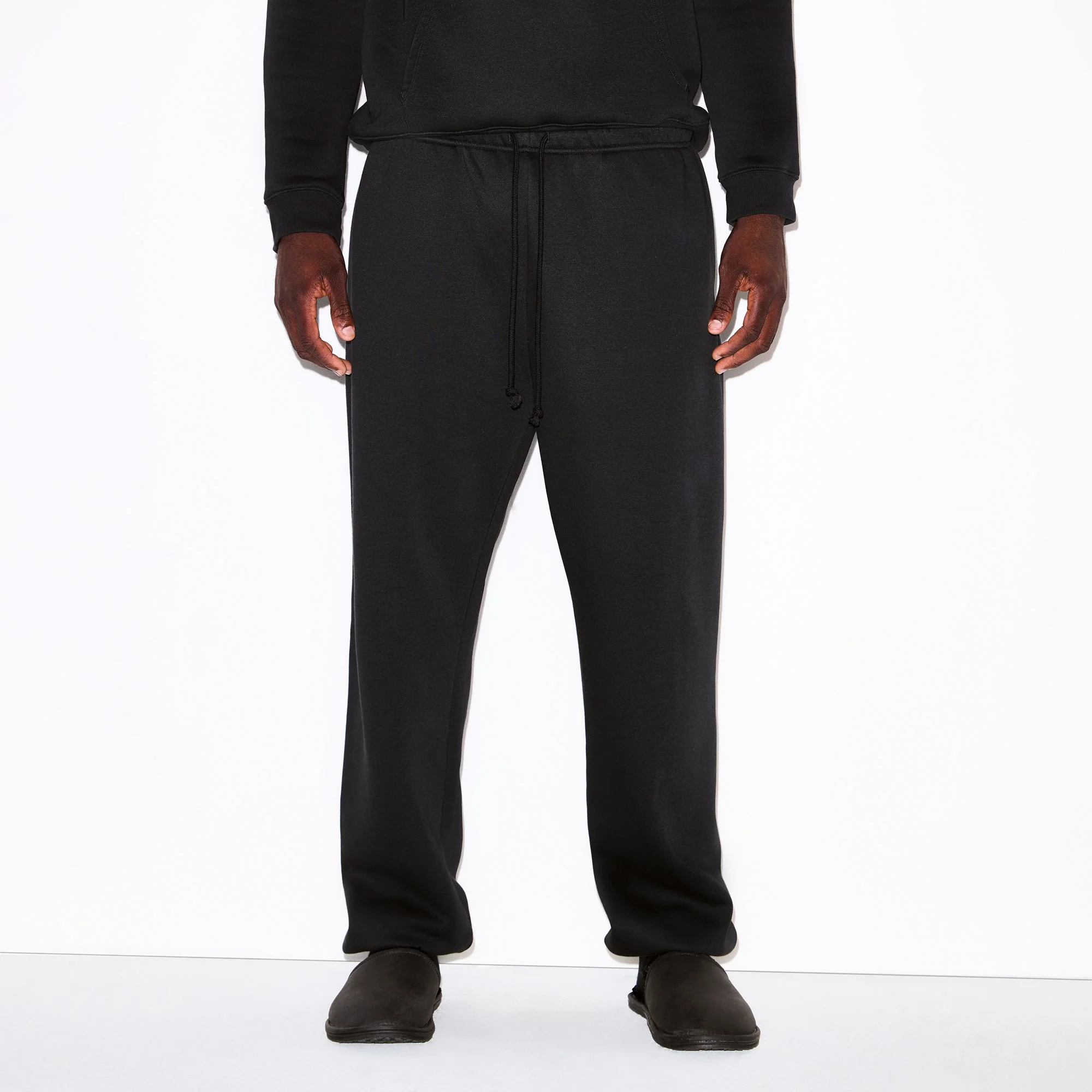 FLEECE LOUNGE MENS RELAXED JOGGER | WASHED ONYX - Image 3
