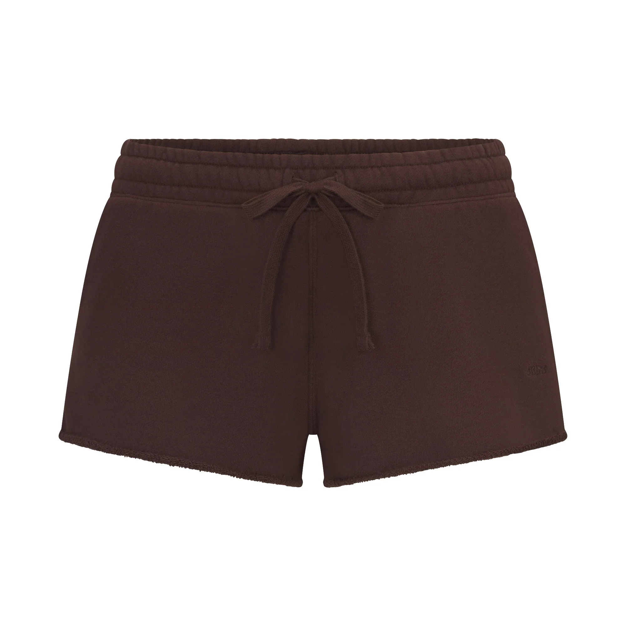FRENCH TERRY RAW EDGE SHORT | ESPRESSO - Image 6