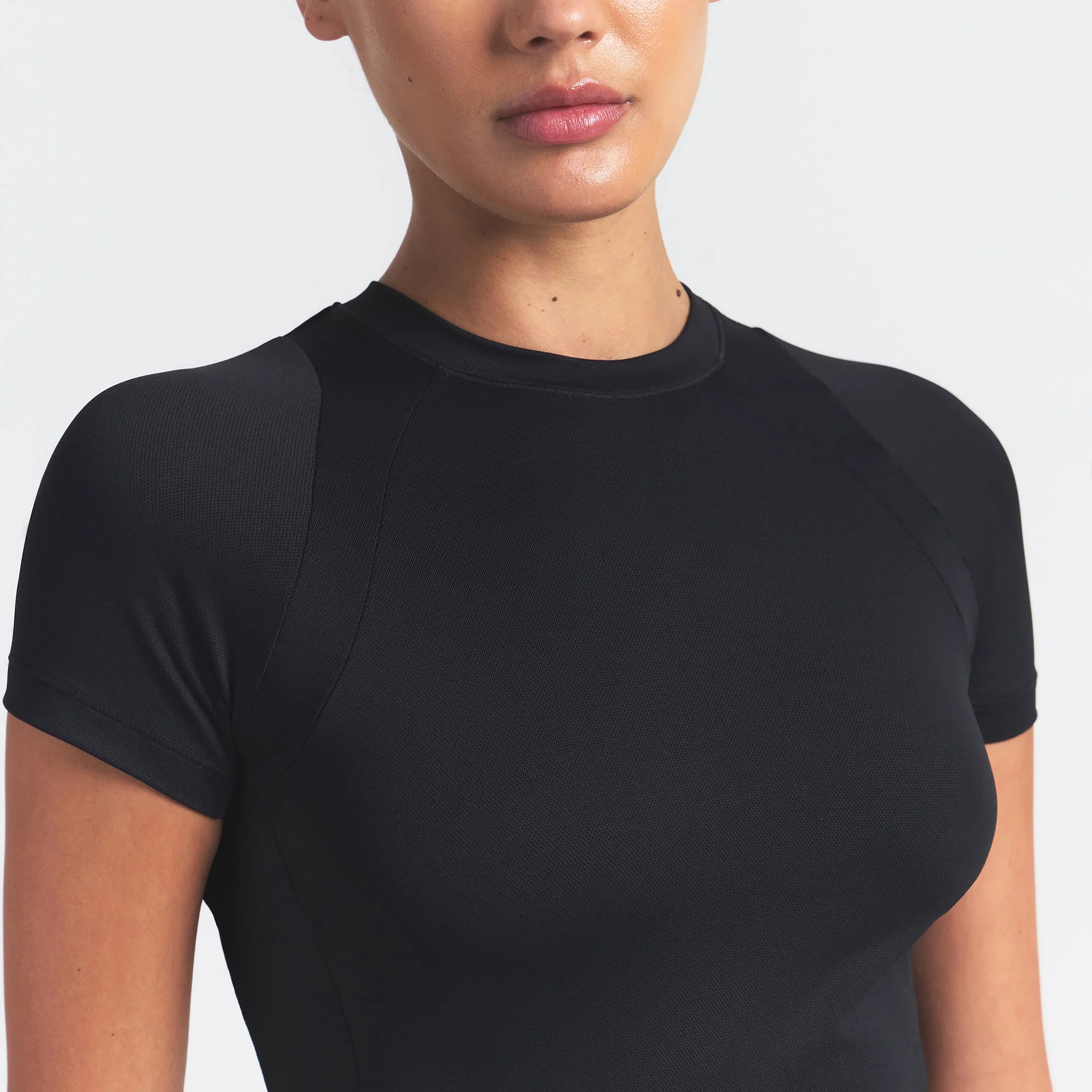 NikeSKIMS AIRY BABY TEE | OBSIDIAN - Image 3