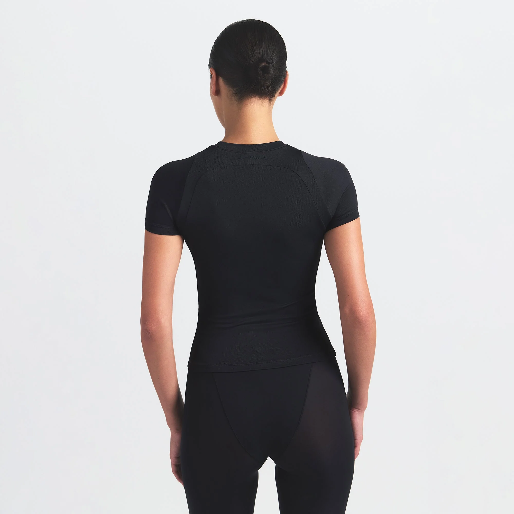 NikeSKIMS AIRY BABY TEE | OBSIDIAN - Image 4