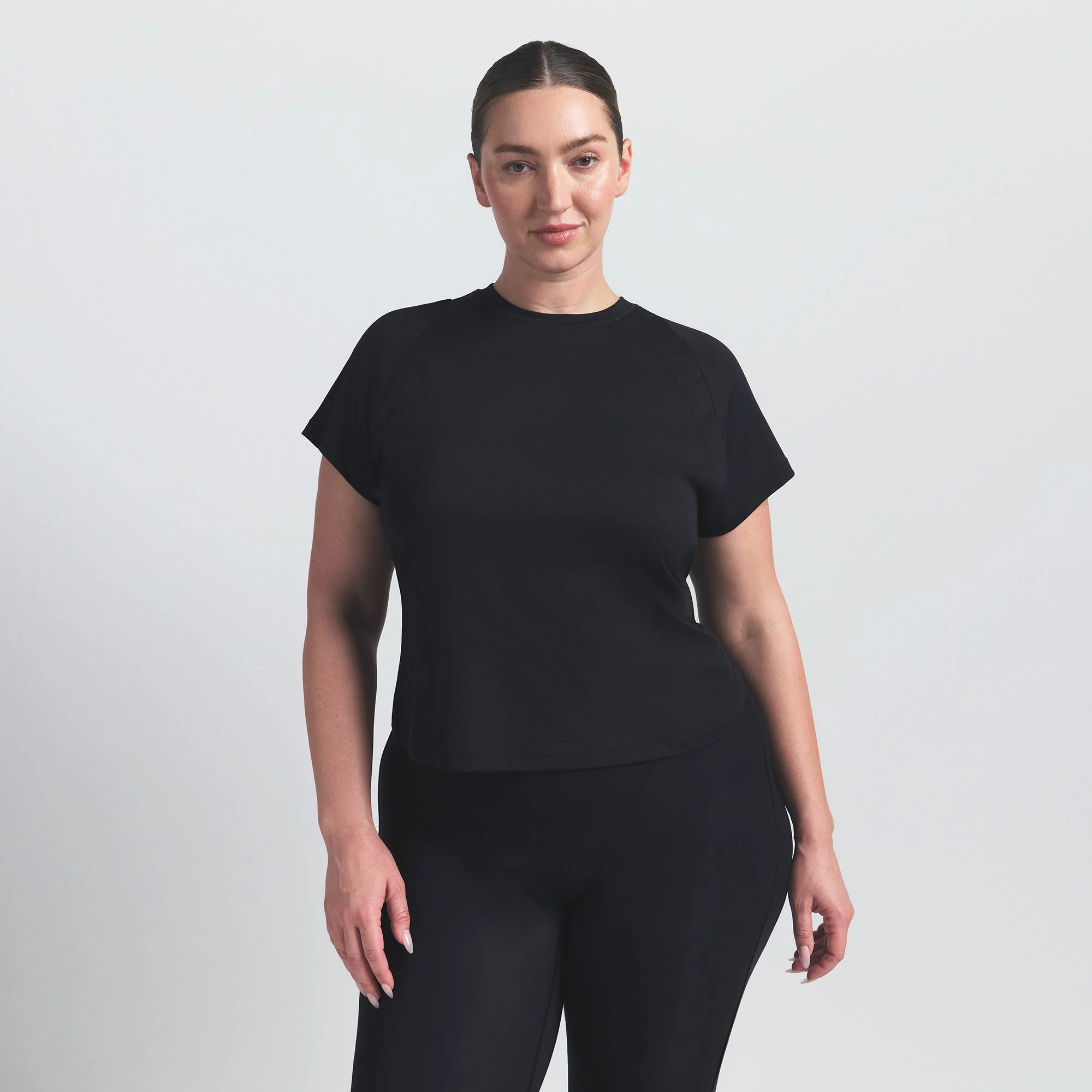 NikeSKIMS AIRY BABY TEE | OBSIDIAN - Image 5