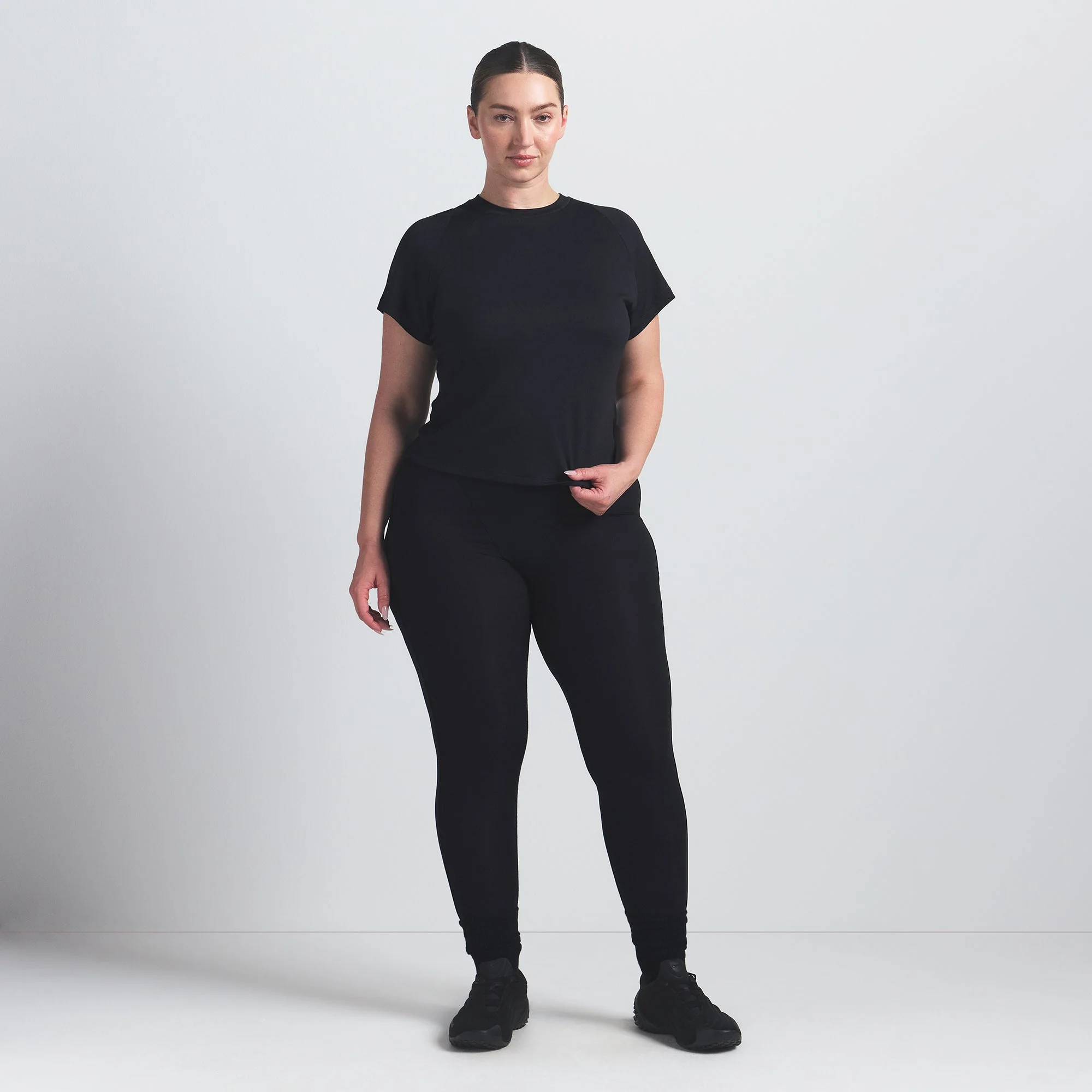 NikeSKIMS AIRY BABY TEE | OBSIDIAN - Image 6