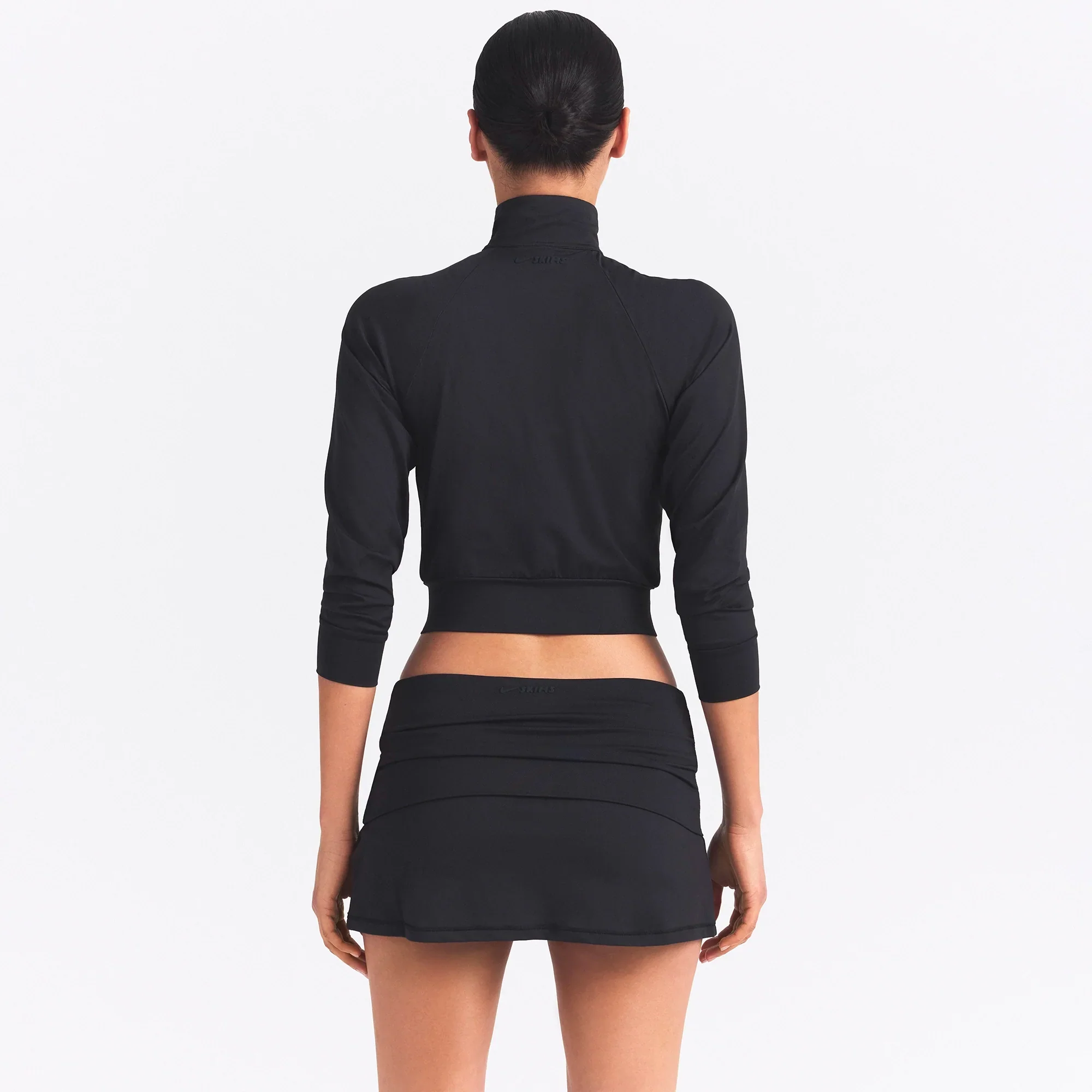 NikeSKIMS AIRY CROPPED TRACK JACKET | OBSIDIAN - Image 5