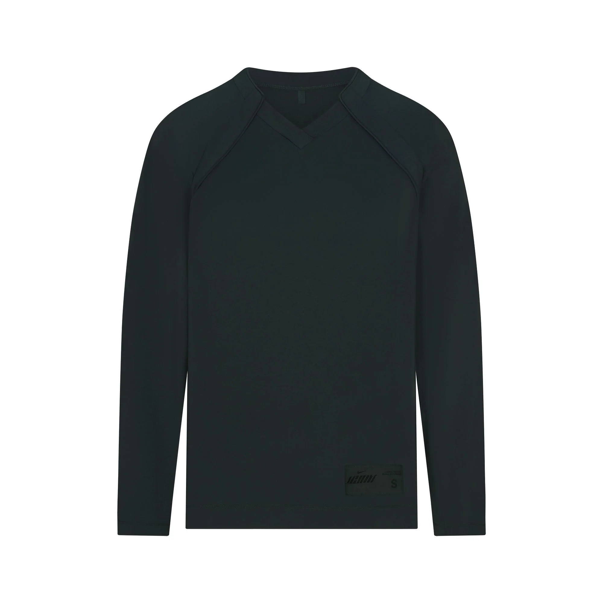 NikeSKIMS AIRY V-NECK OVERSIZED LONG SLEEVE TOP | DARK TEAL - Image 6