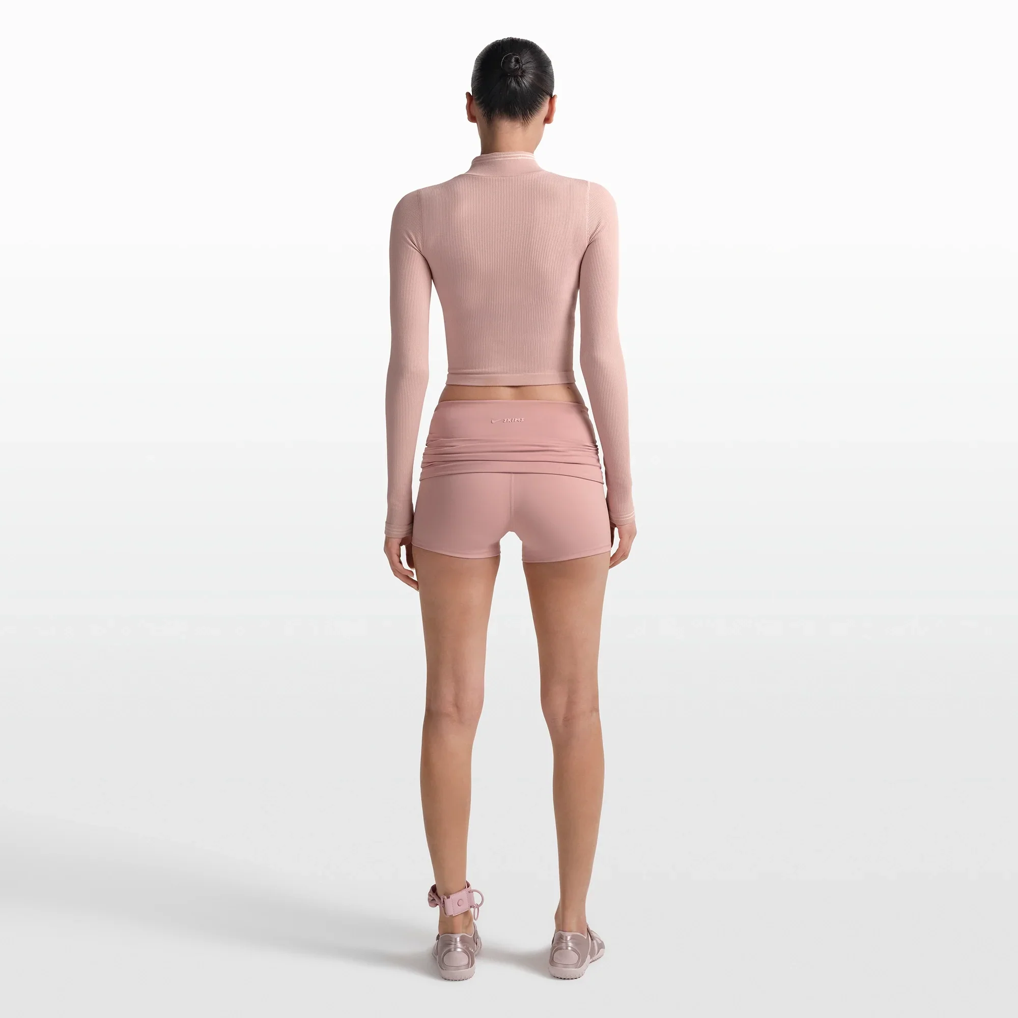 NikeSKIMS MATTE 3" FOLDOVER SHORT | HIMALAYAN - Image 3