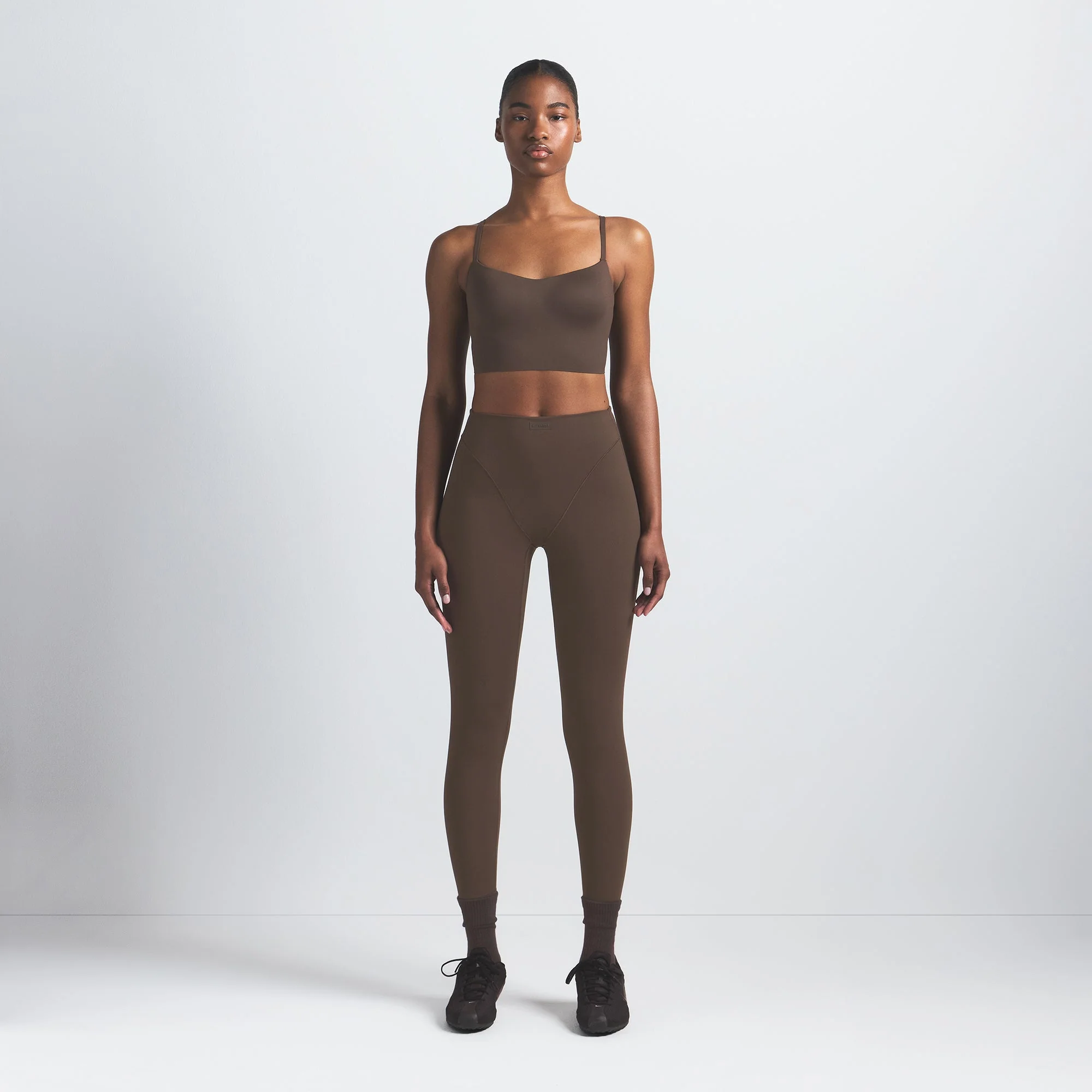 NikeSKIMS MATTE CAMI BRA TOP | DARK SEPIA - Image 2