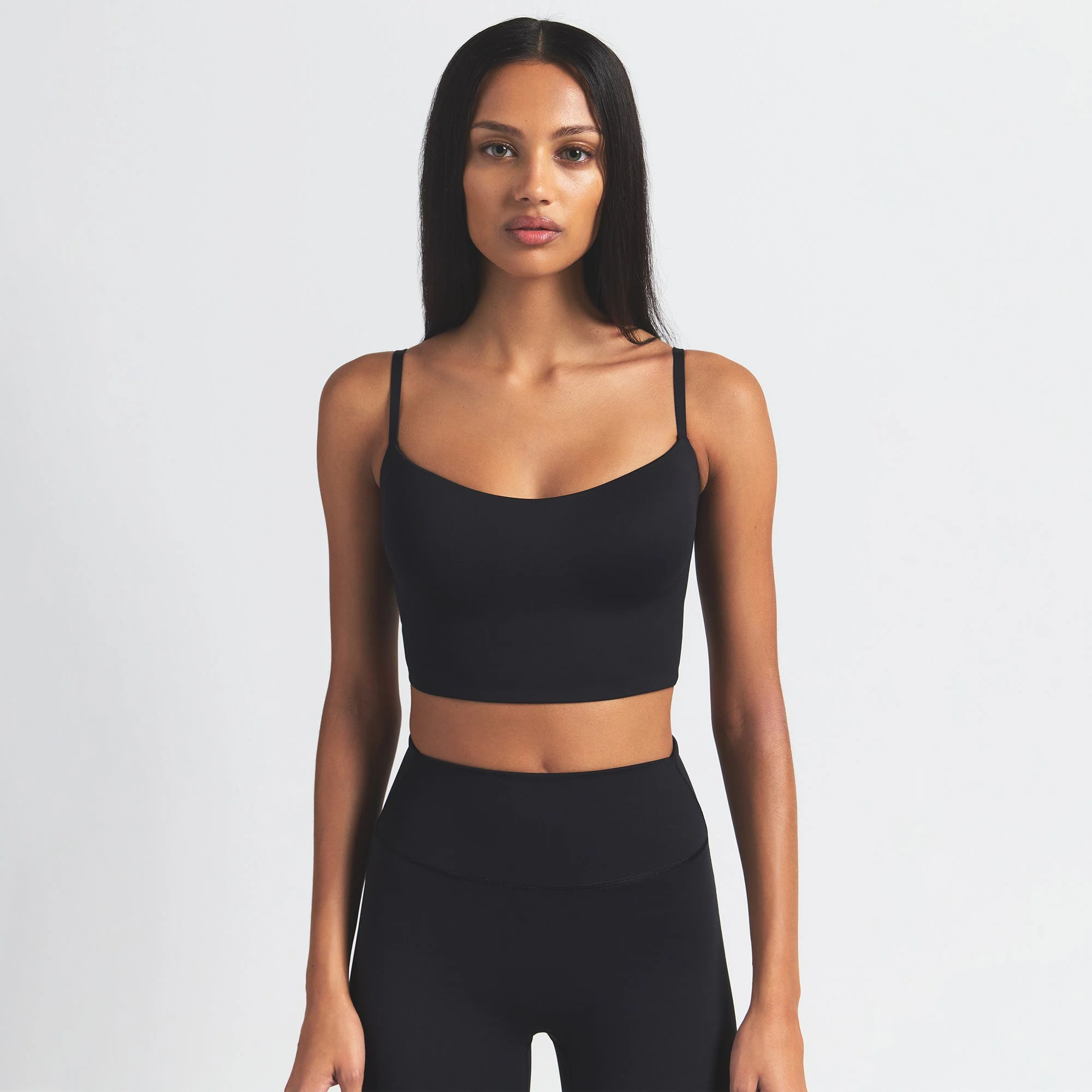 NikeSKIMS MATTE CAMI BRA TOP | OBSIDIAN - Image 2