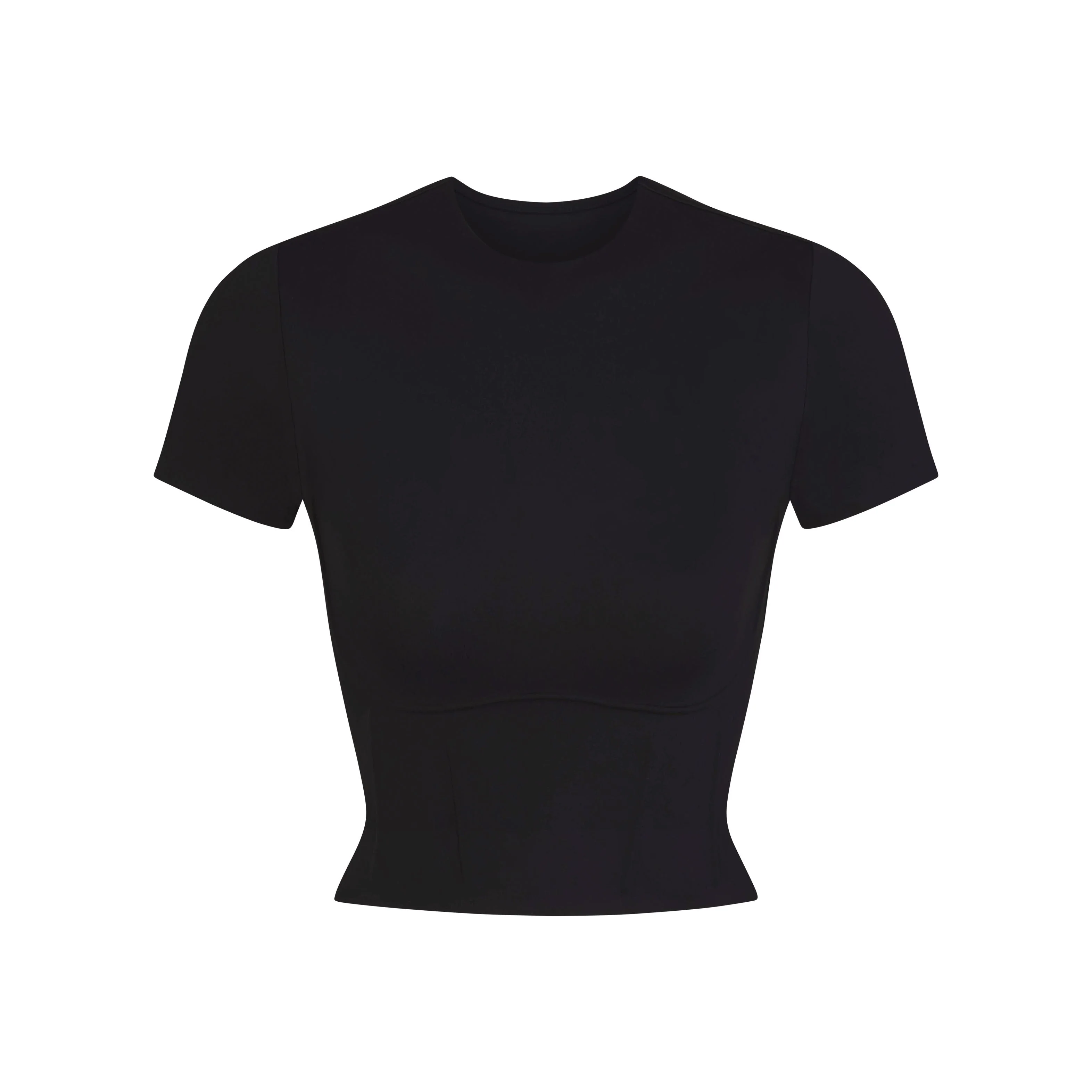 NikeSKIMS MATTE CROPPED CORSET TEE | OBSIDIAN - Image 7