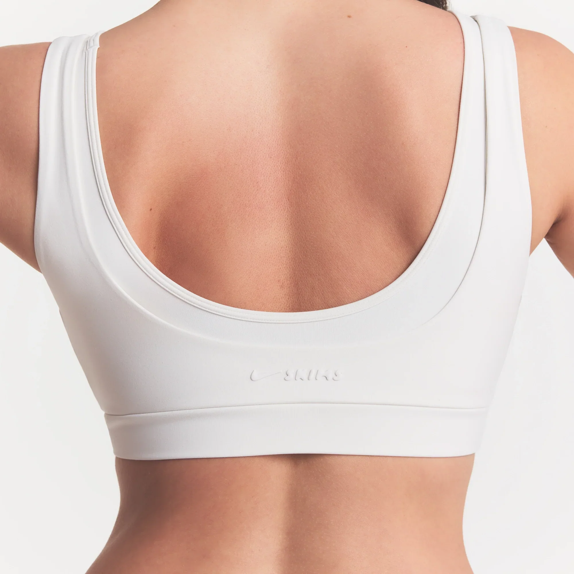 NikeSKIMS MATTE DOUBLE STRAP SCOOP BRA | IVORY - Image 3