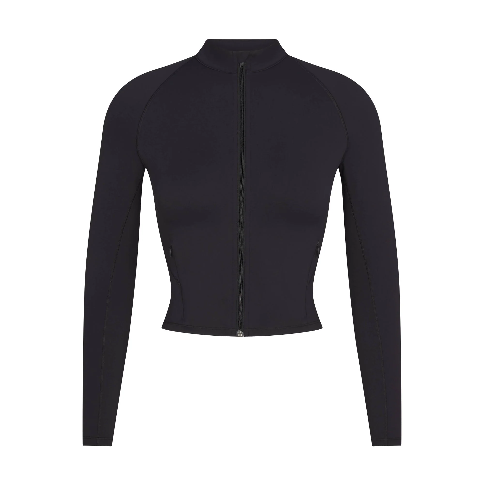 NikeSKIMS MATTE MOCK NECK FULL ZIP JACKET | OBSIDIAN - Image 7